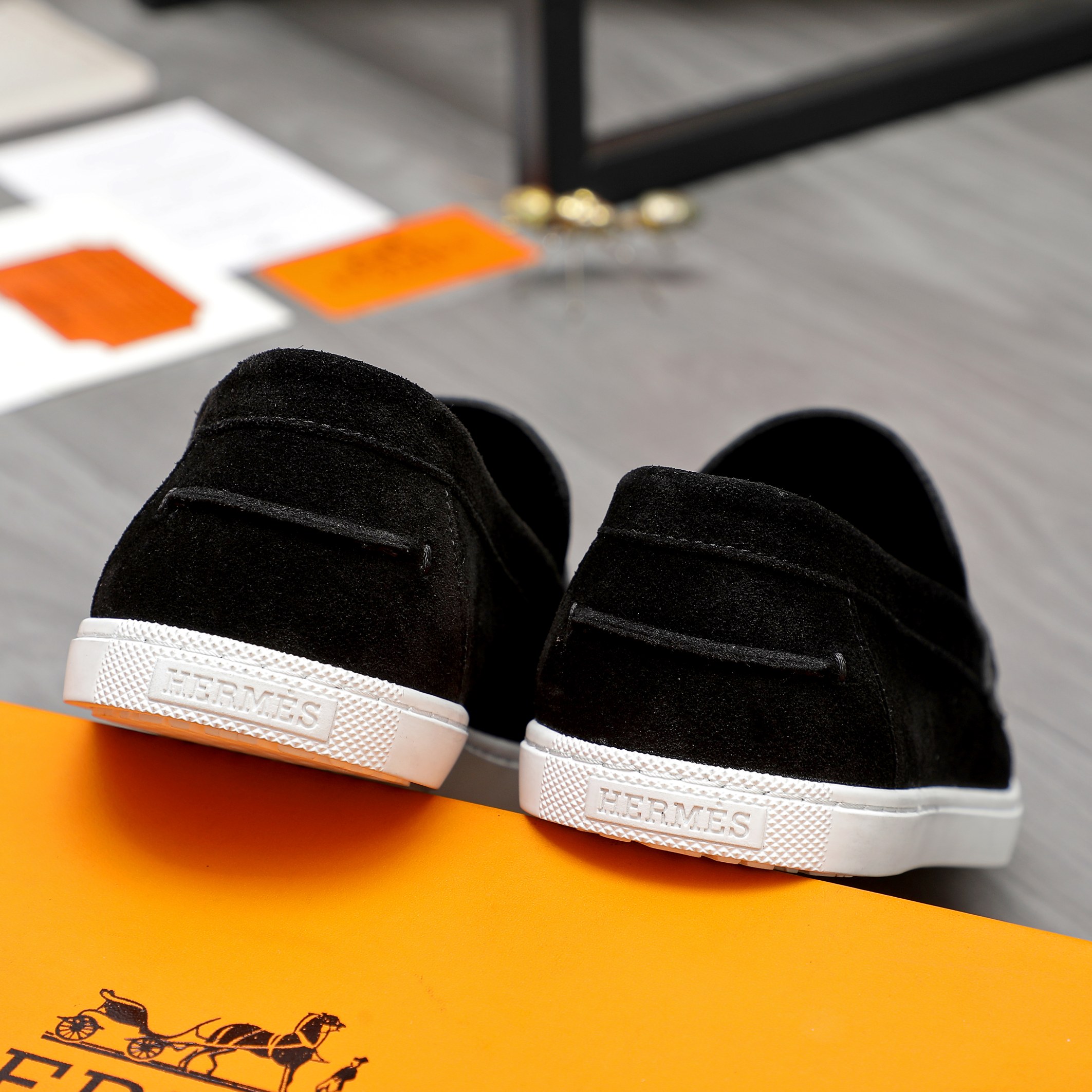 Hermes Men's Leather Loafers Slip-ons, Size 39-44 | Casual & Stylish 11 a1744790610135 5271