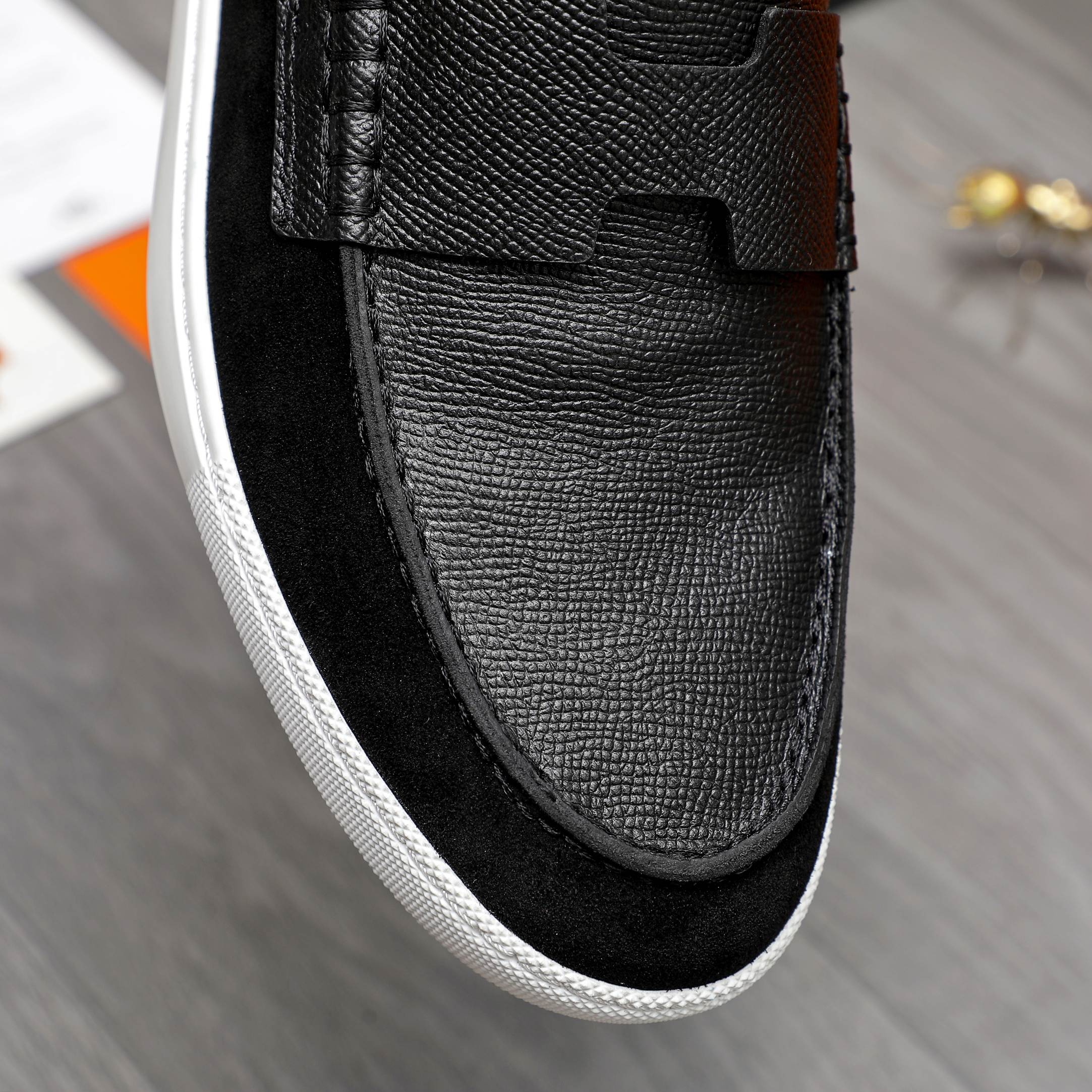 Hermes Men's Leather Loafers Slip-ons, Size 39-44 | Casual & Stylish 9 a1744790610415 7845
