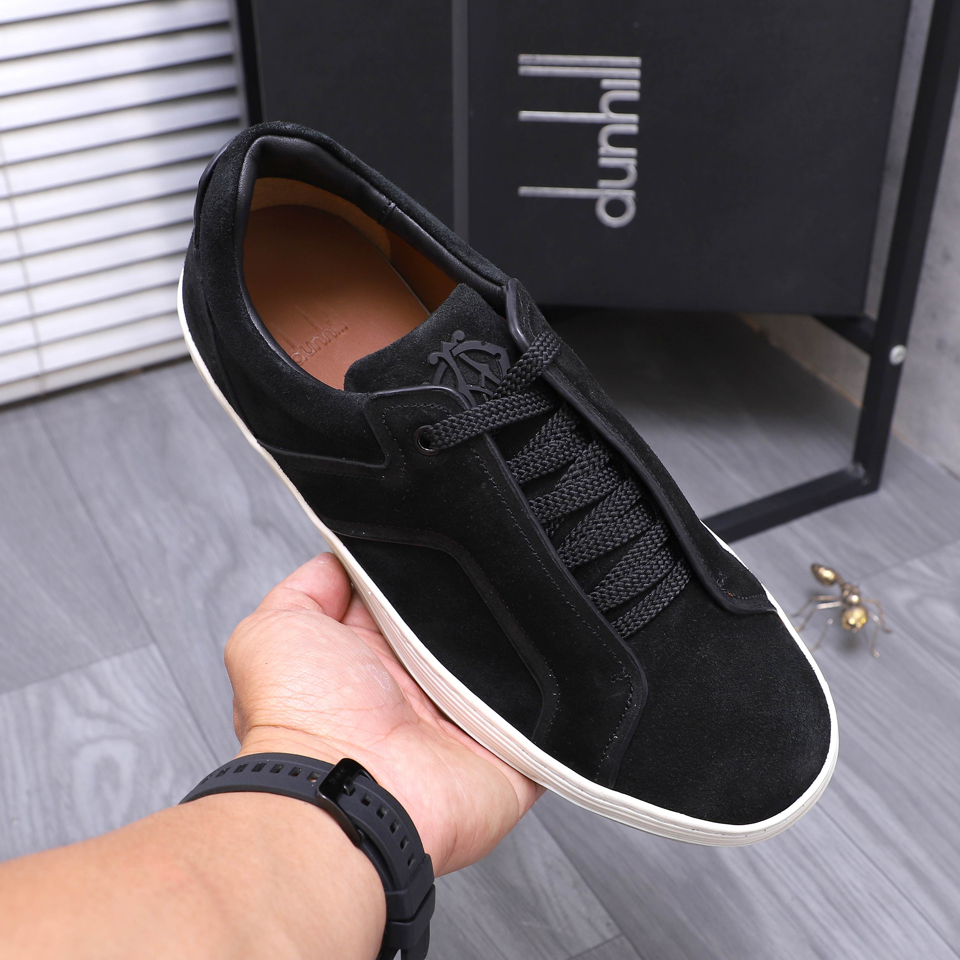 Dunhill Men's Suede Leather Casual Sneakers - Sizes 38-44 7 a1744877721794 4610