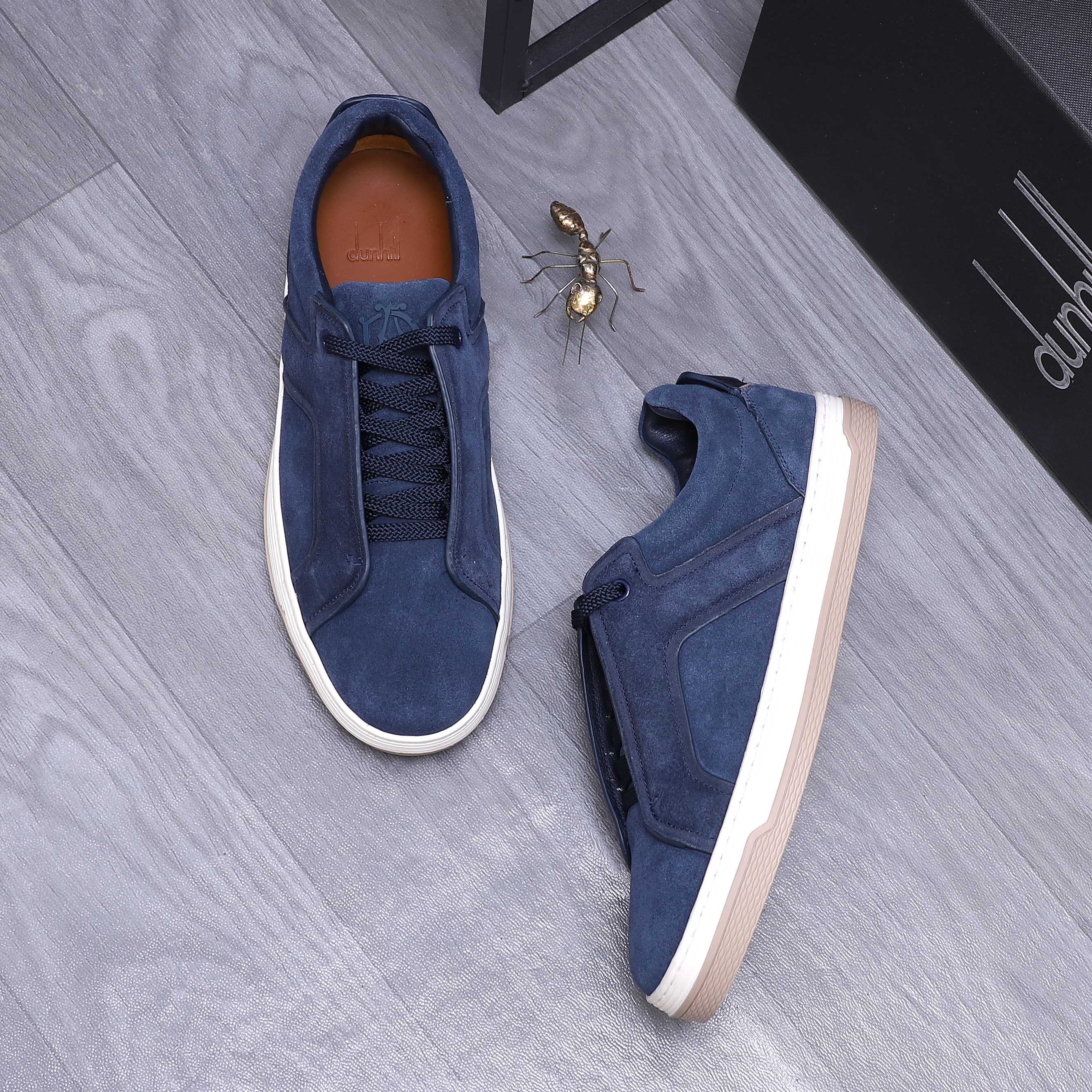 Dunhill Men's Suede Leather Casual Sneakers Size 38-44 EU 5 a1744877913072 0284