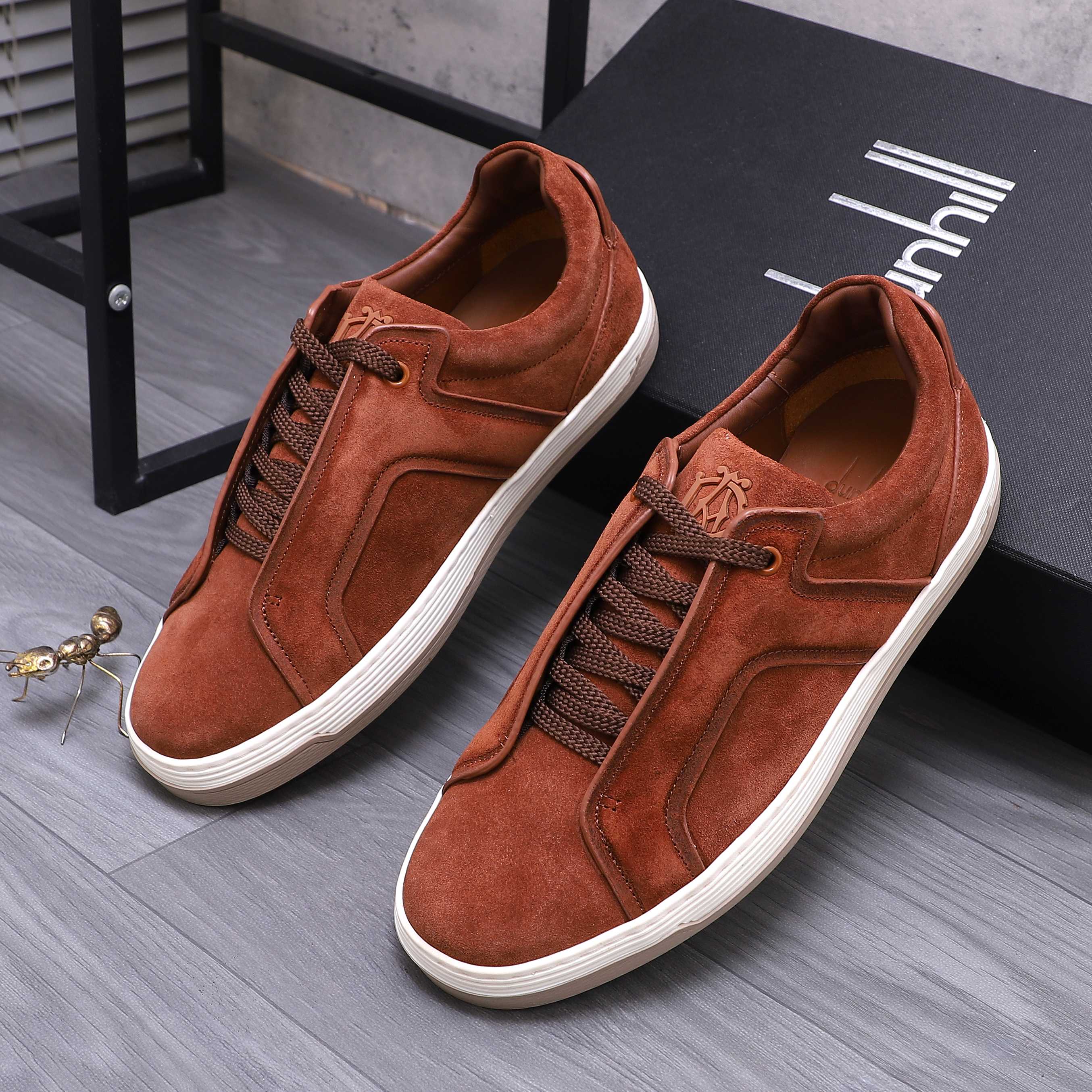 Dunhill Men's Suede Leather Casual Shoes, Sizes 38-44 3 a1744878013760 0055