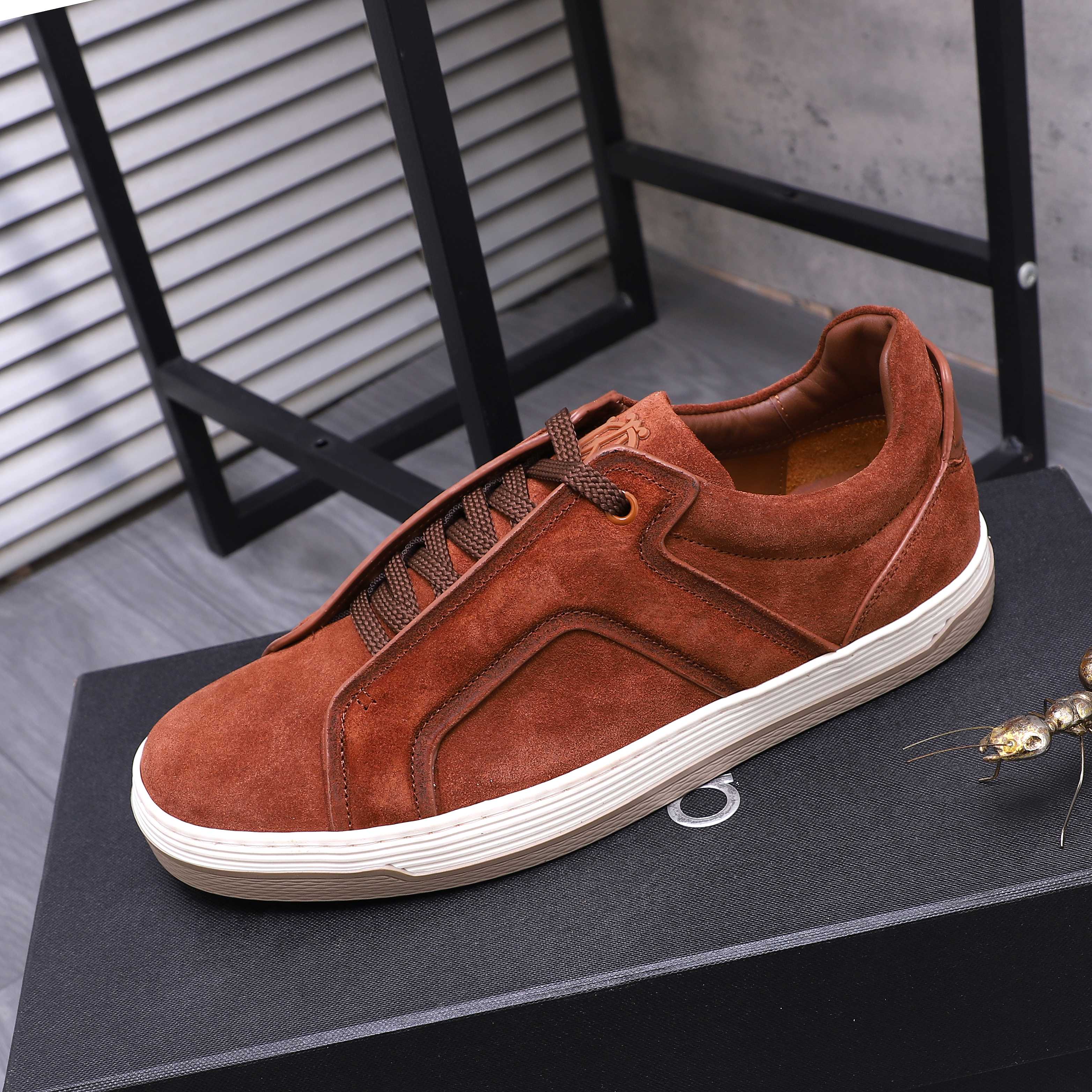 Dunhill Men's Suede Leather Casual Shoes, Sizes 38-44 5 a1744878016288 8003