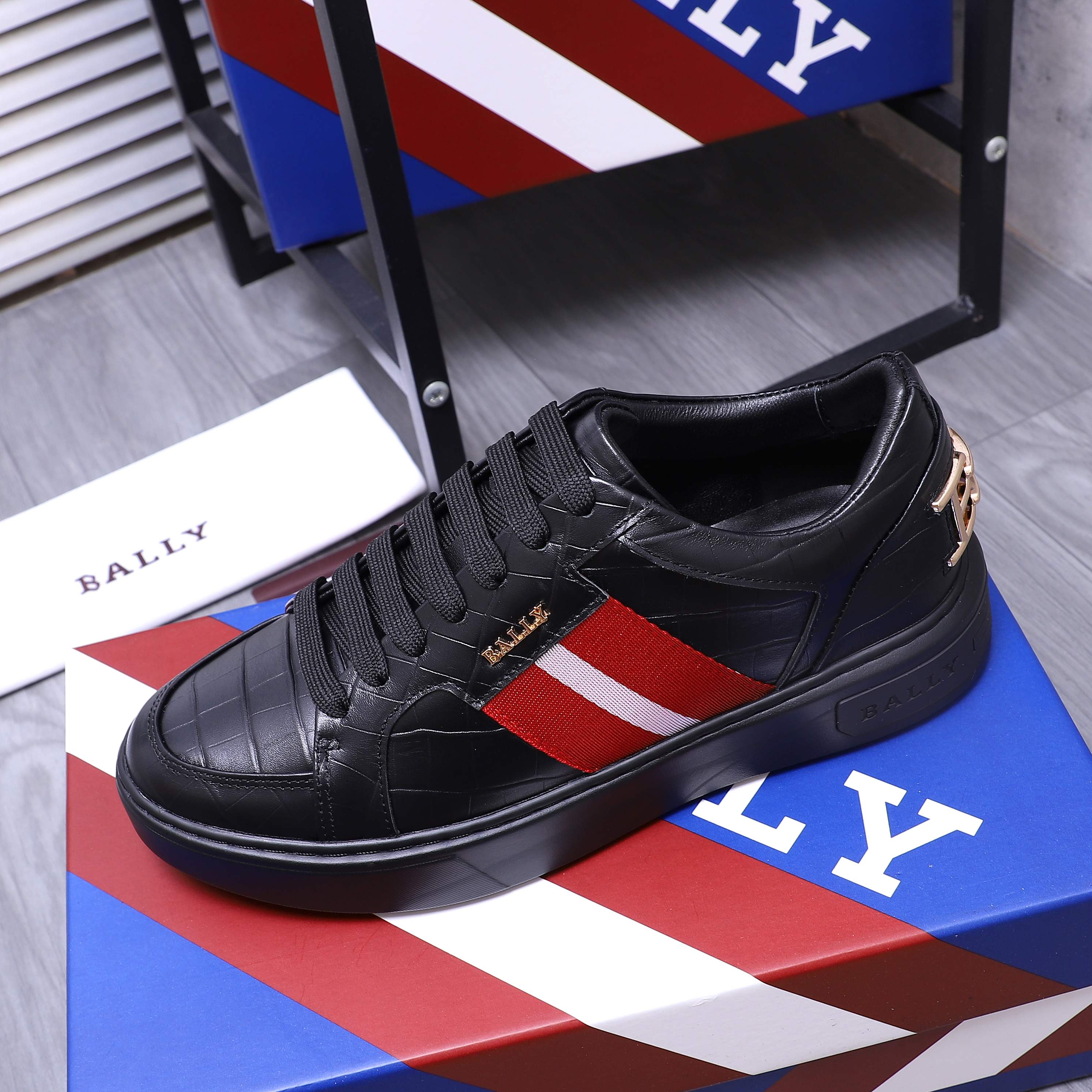 Bally Men's Leather Sneakers - Comfortable Breathable Casual Shoes 6 a1744878685573 0637