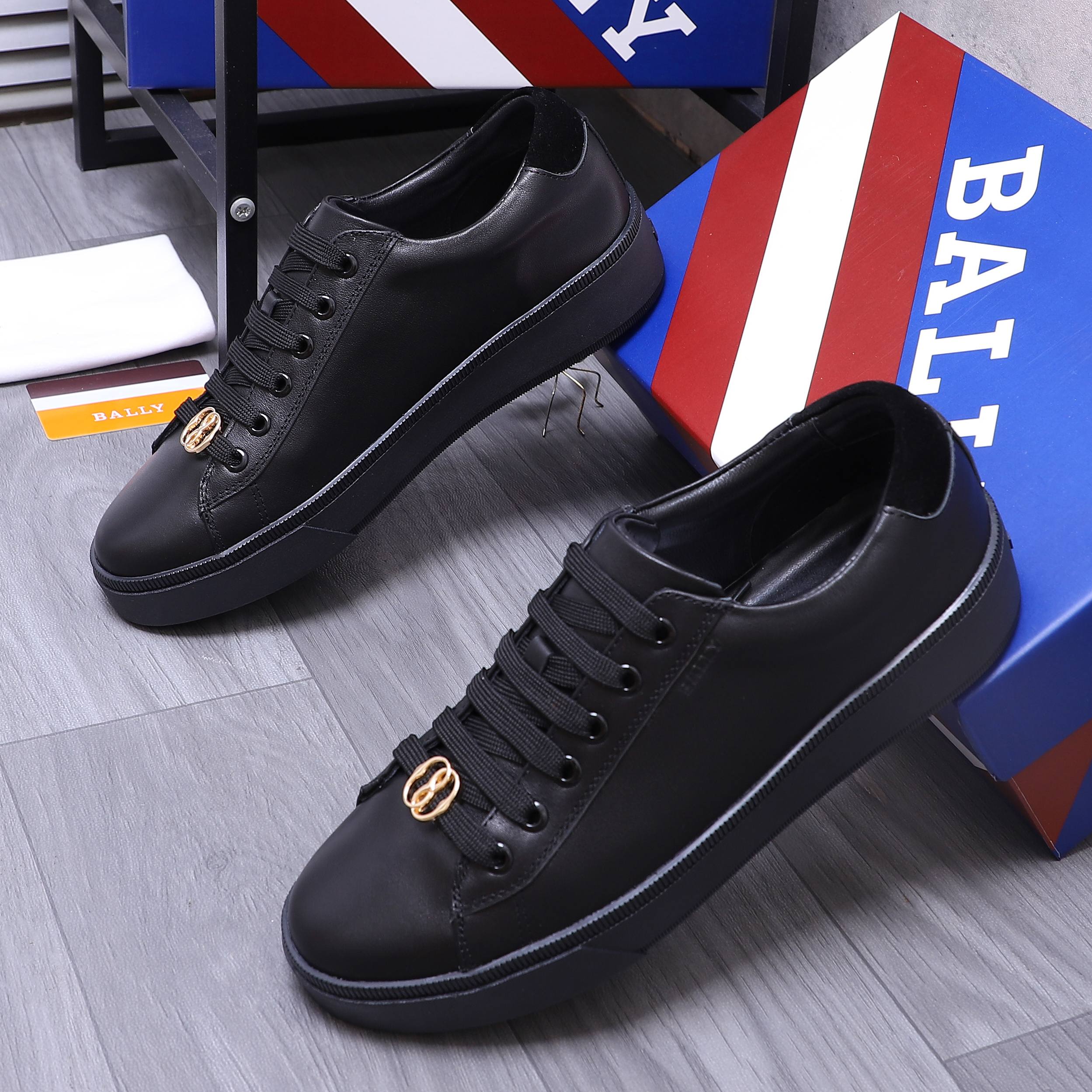 Bally Men's Leather Sneakers Casual Shoes, Breathable, Comfortable, Size 38-44 3 a1744879270683 8252