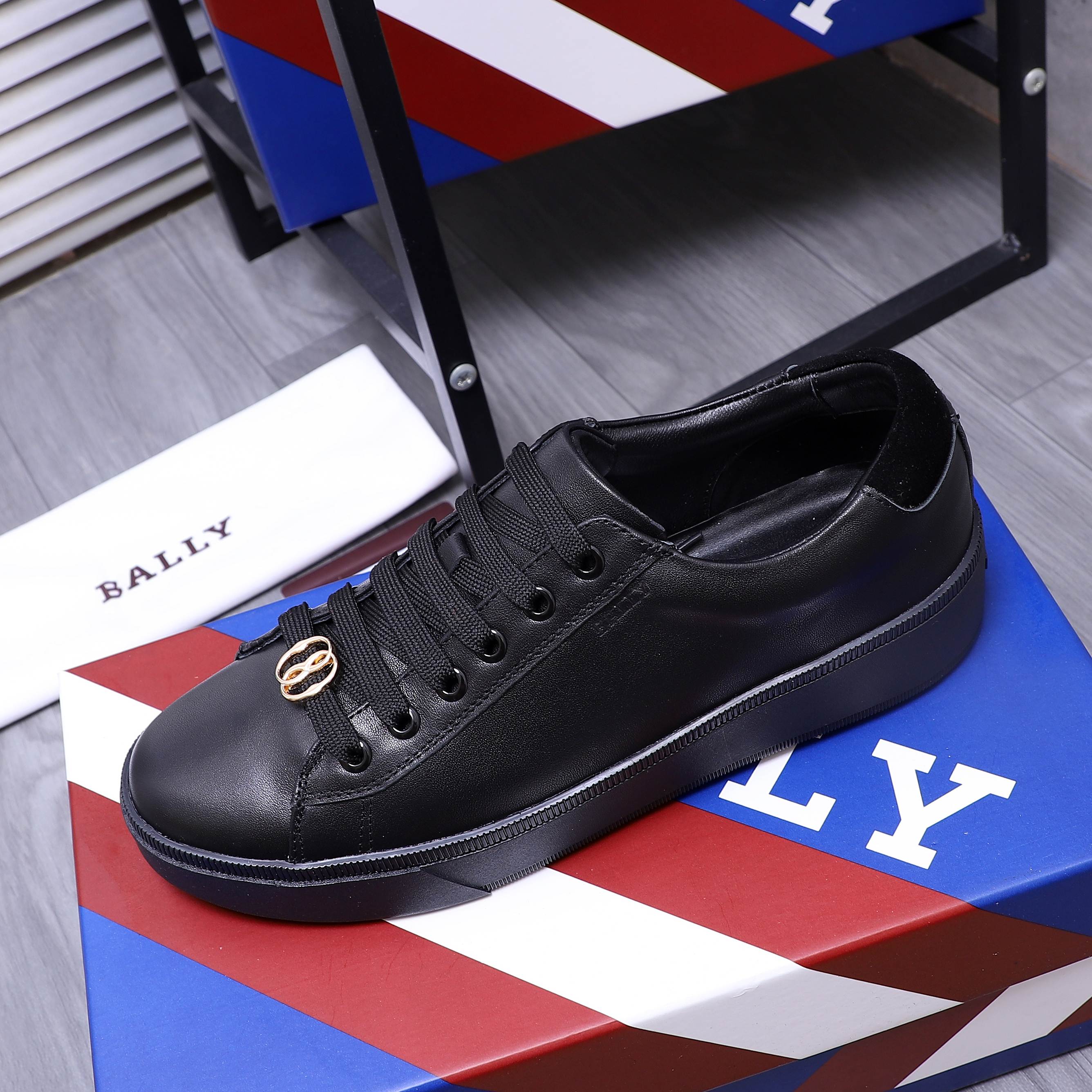 Bally Men's Leather Sneakers Casual Shoes, Breathable, Comfortable, Size 38-44 6 a1744879272266 6513
