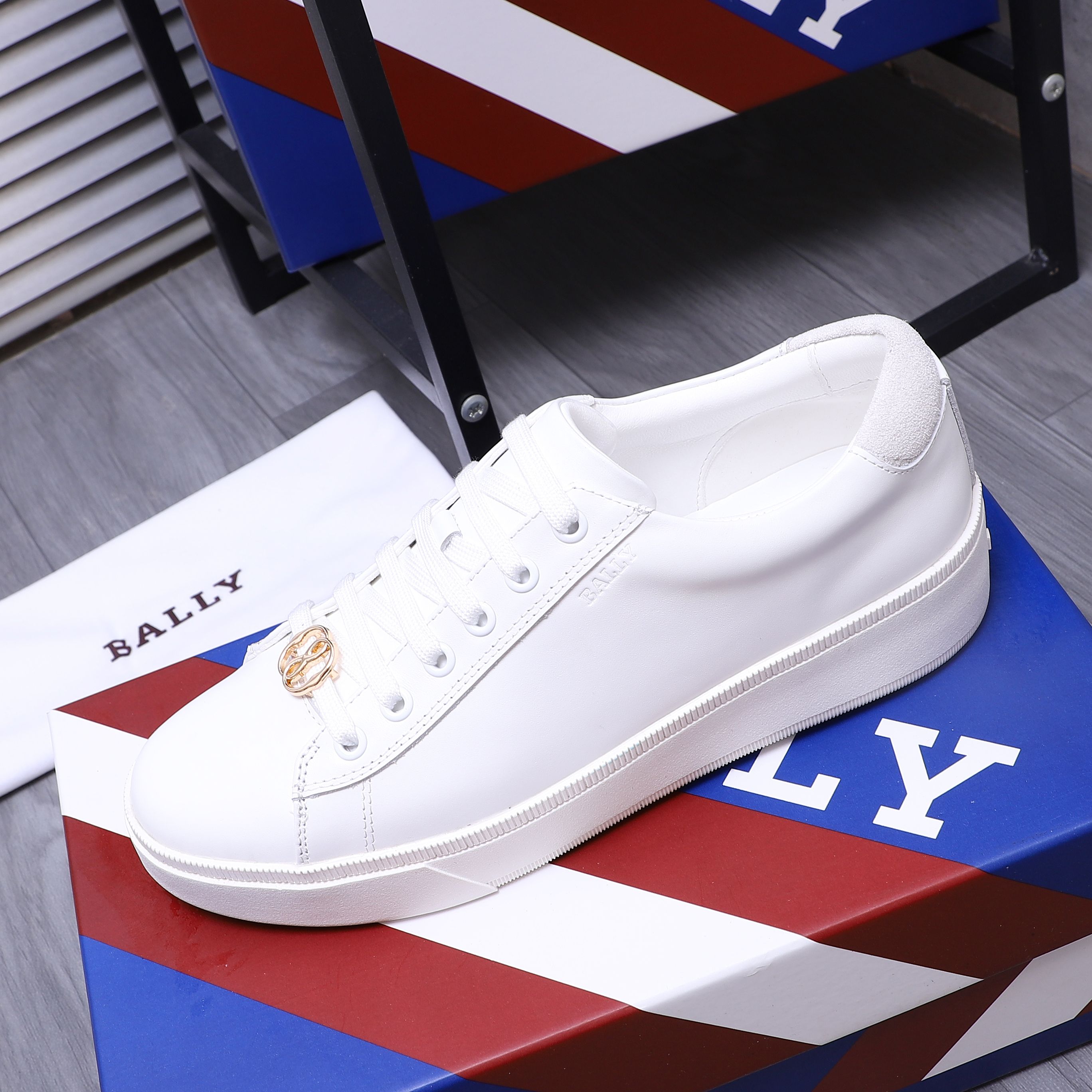Bally Leather Lace-Up Sneakers Casual Shoes - Breathable & Comfortable 6 a1744879427430 6000