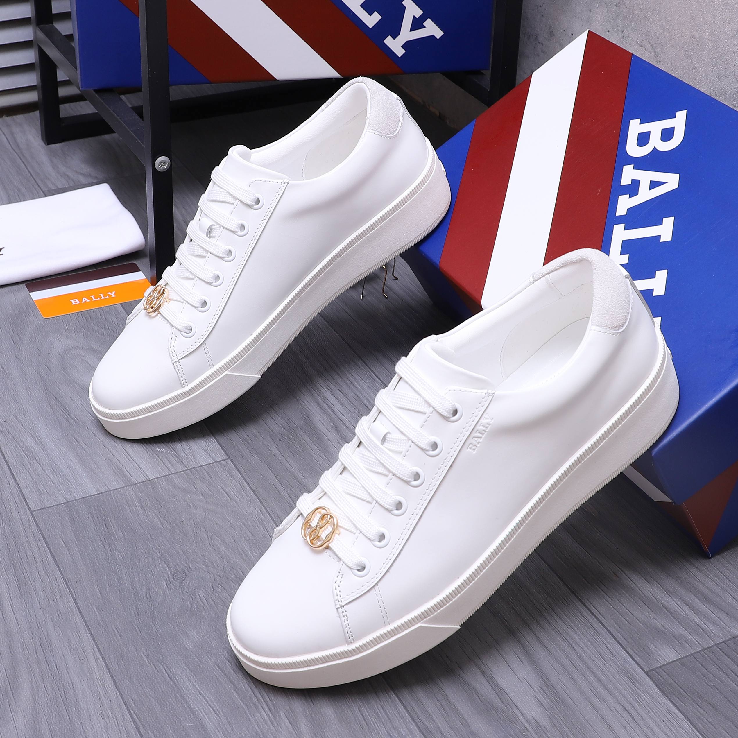 Bally Leather Lace-Up Sneakers Casual Shoes - Breathable & Comfortable 3 a1744879427636 3603