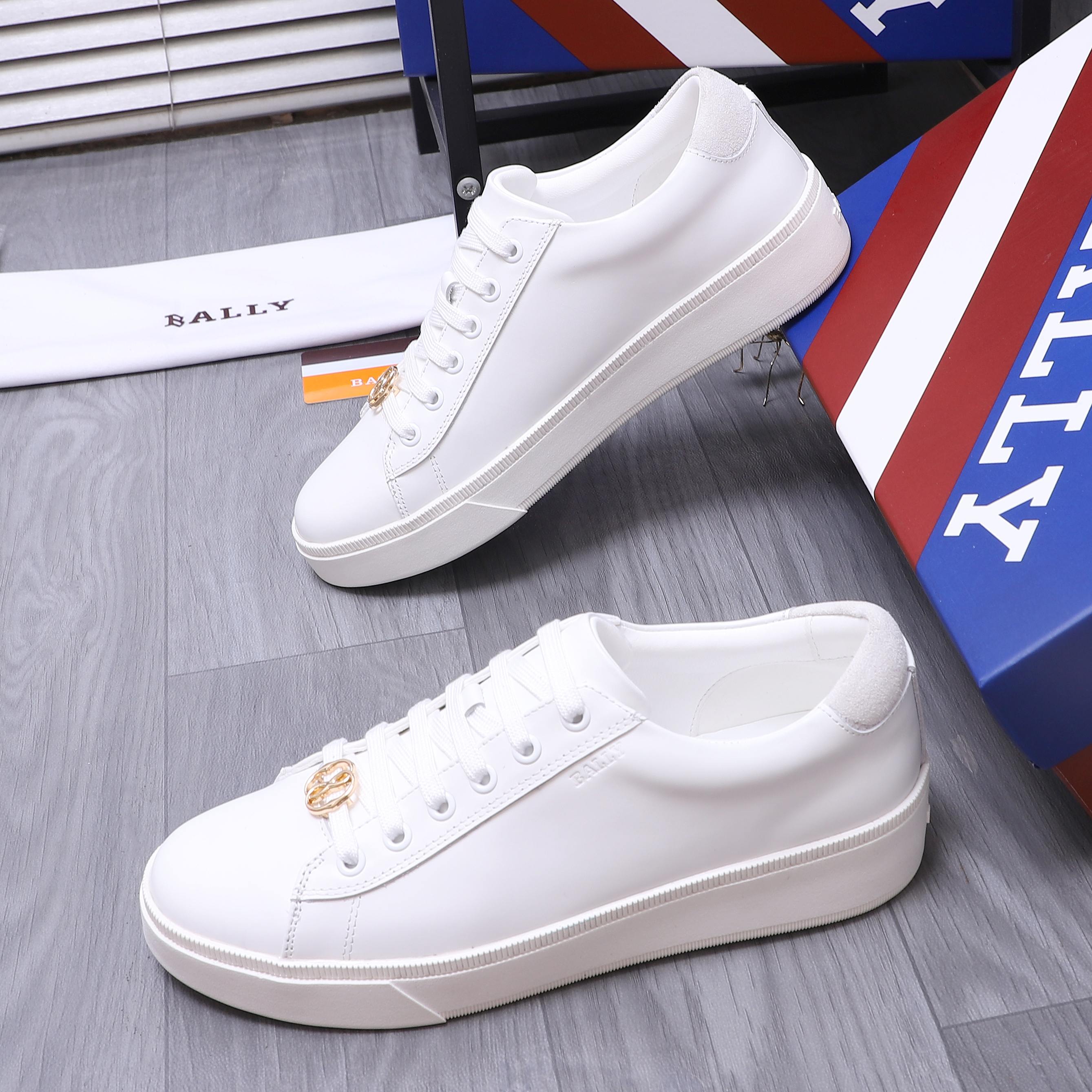 Bally Leather Lace-Up Sneakers Casual Shoes - Breathable & Comfortable 4 a1744879427647 8880