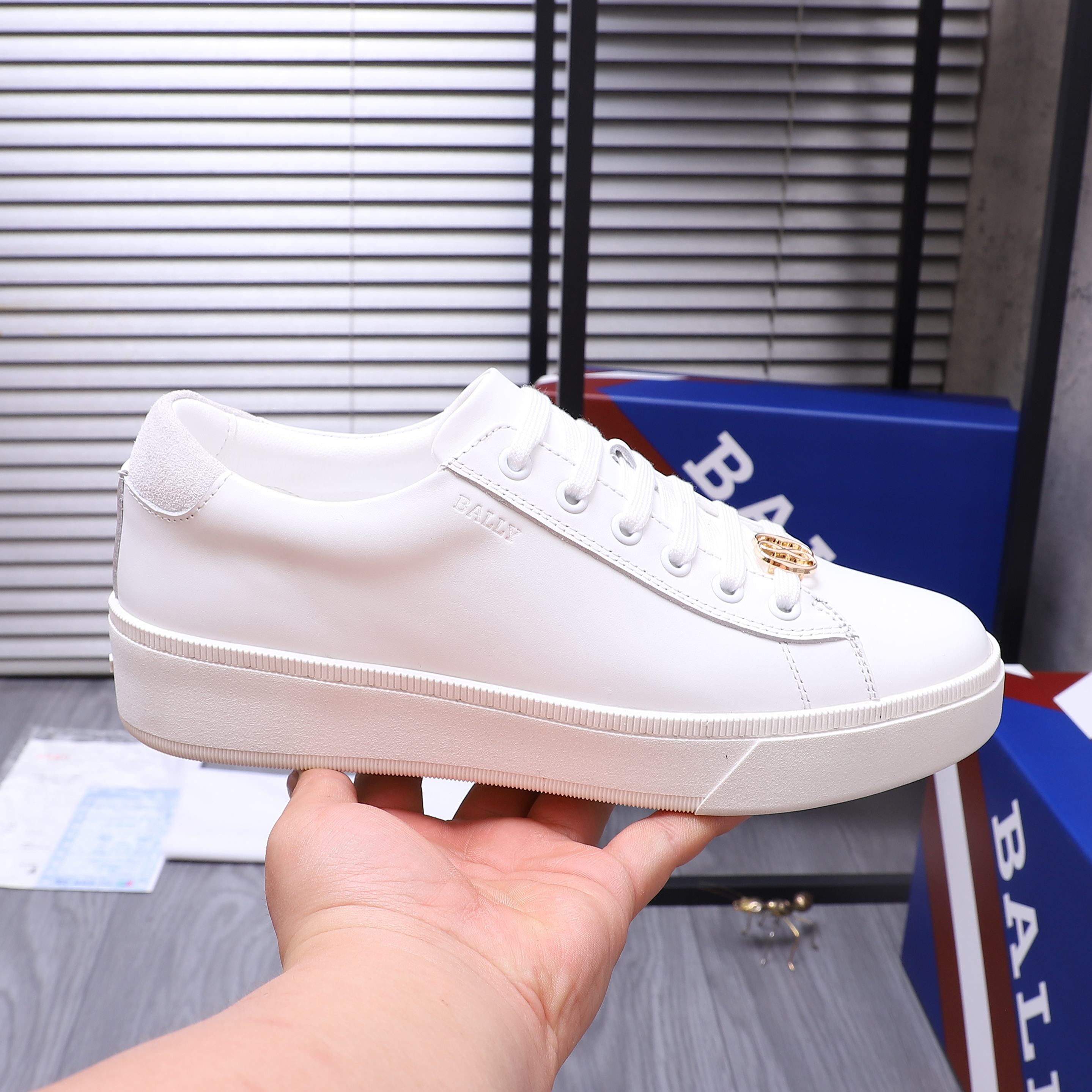 Bally Leather Lace-Up Sneakers Casual Shoes - Breathable & Comfortable 7 a1744879430085 6564