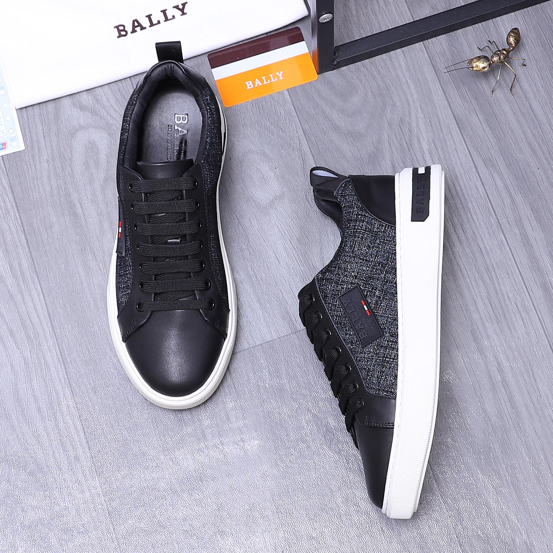 Bally Men's Leather and Fabric Casual Sneakers - Black, Sizes 38-44 4 a1744879663442 7817