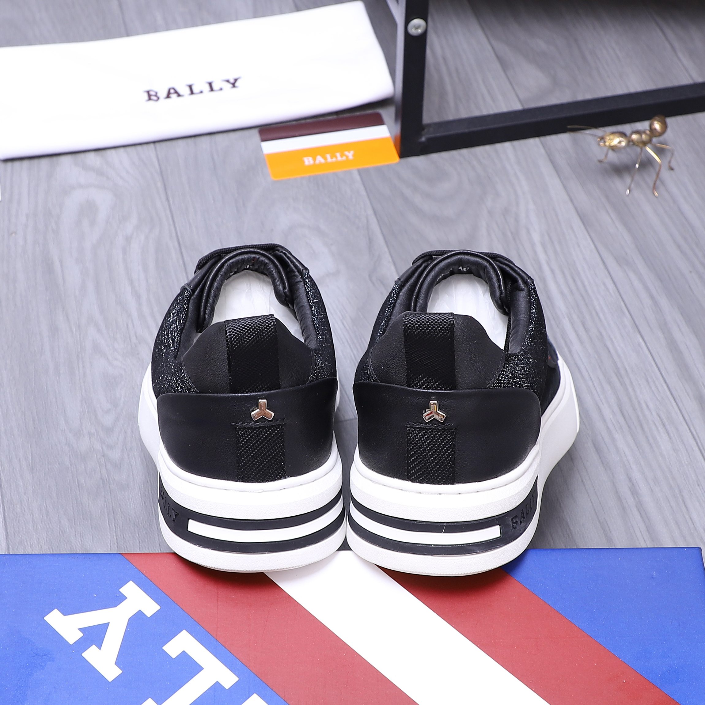 Bally Men's Leather and Fabric Casual Sneakers - Black, Sizes 38-44 10 a1744879665321 7711