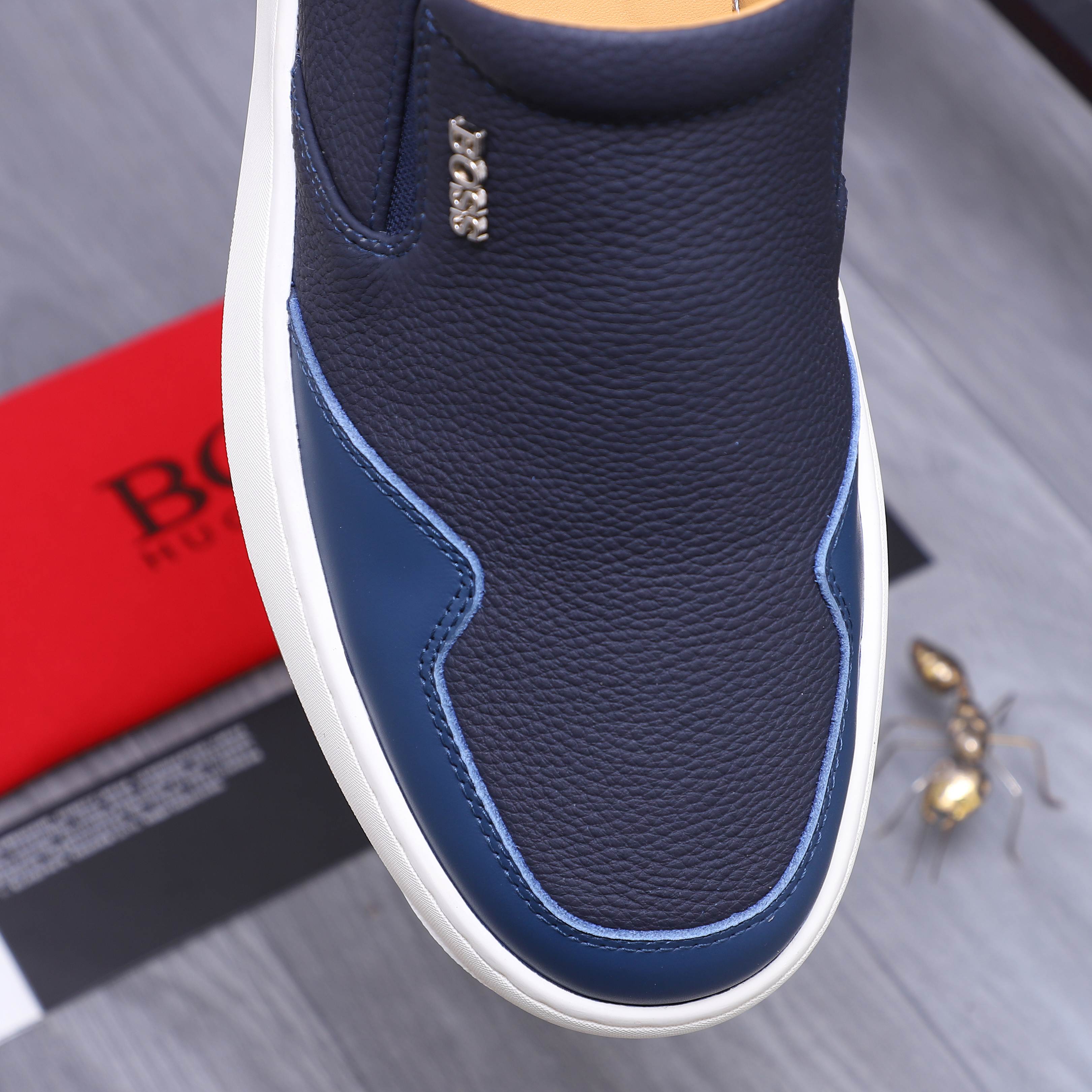 Hugo Boss Men's Leather Slip-On Shoes, Casual Style, Sizes 38-45 9 a1745223603099 6827
