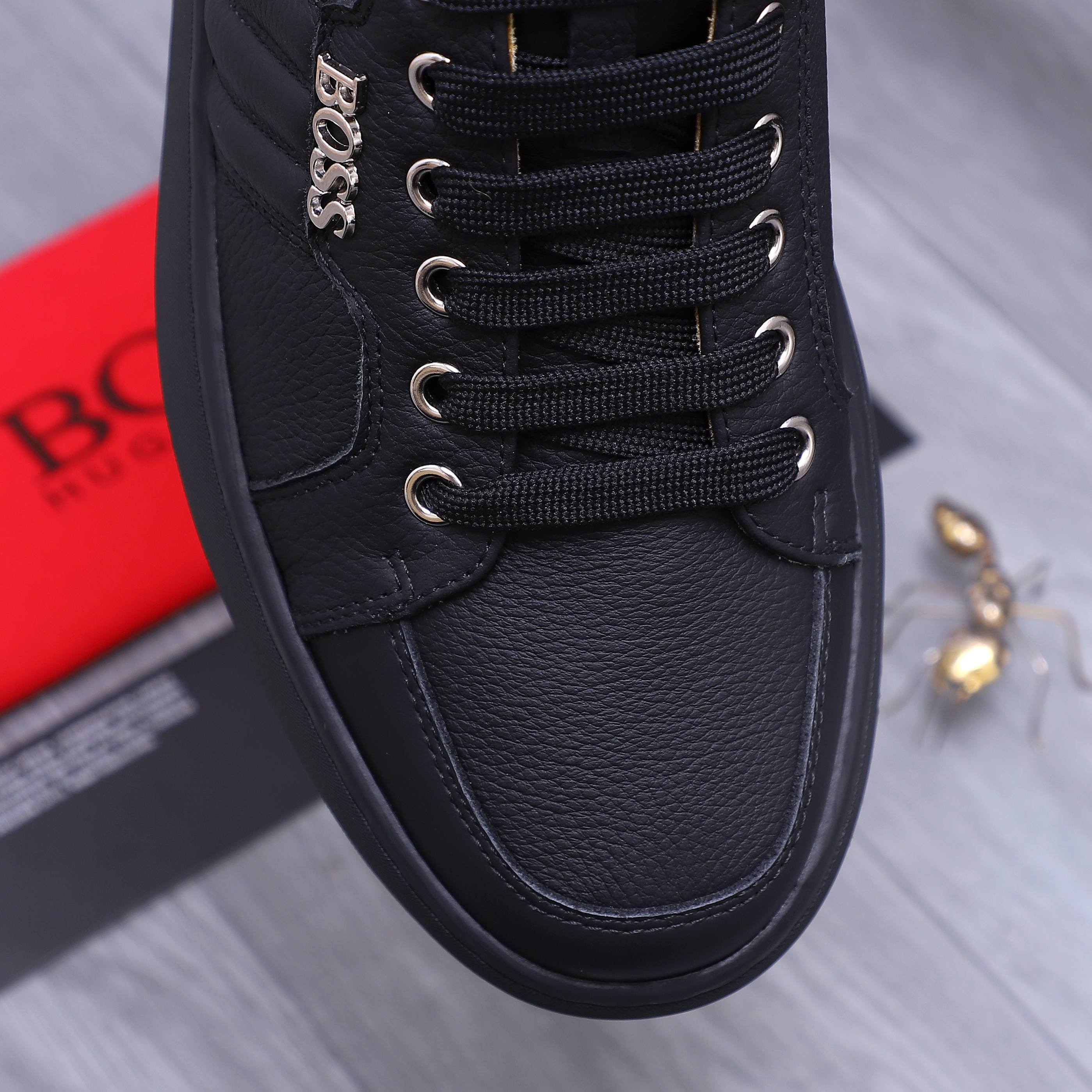 Hugo Boss Men's Leather Casual Sneakers Lace-Up Style 9 a1745303027560 6334
