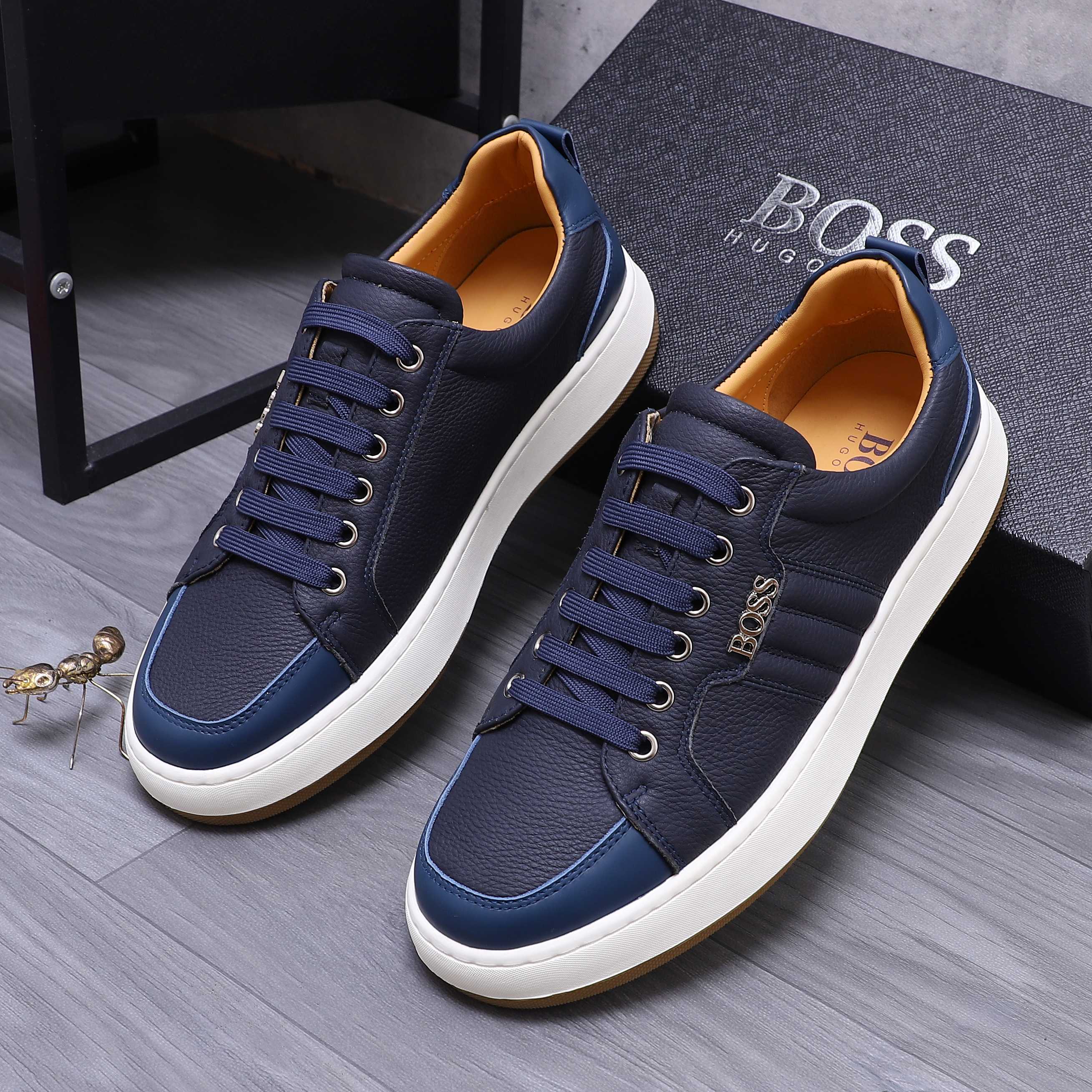 Hugo Boss Men's Leather Casual Sneakers, Multiple Colors and Sizes 3 a1745303480131 7206