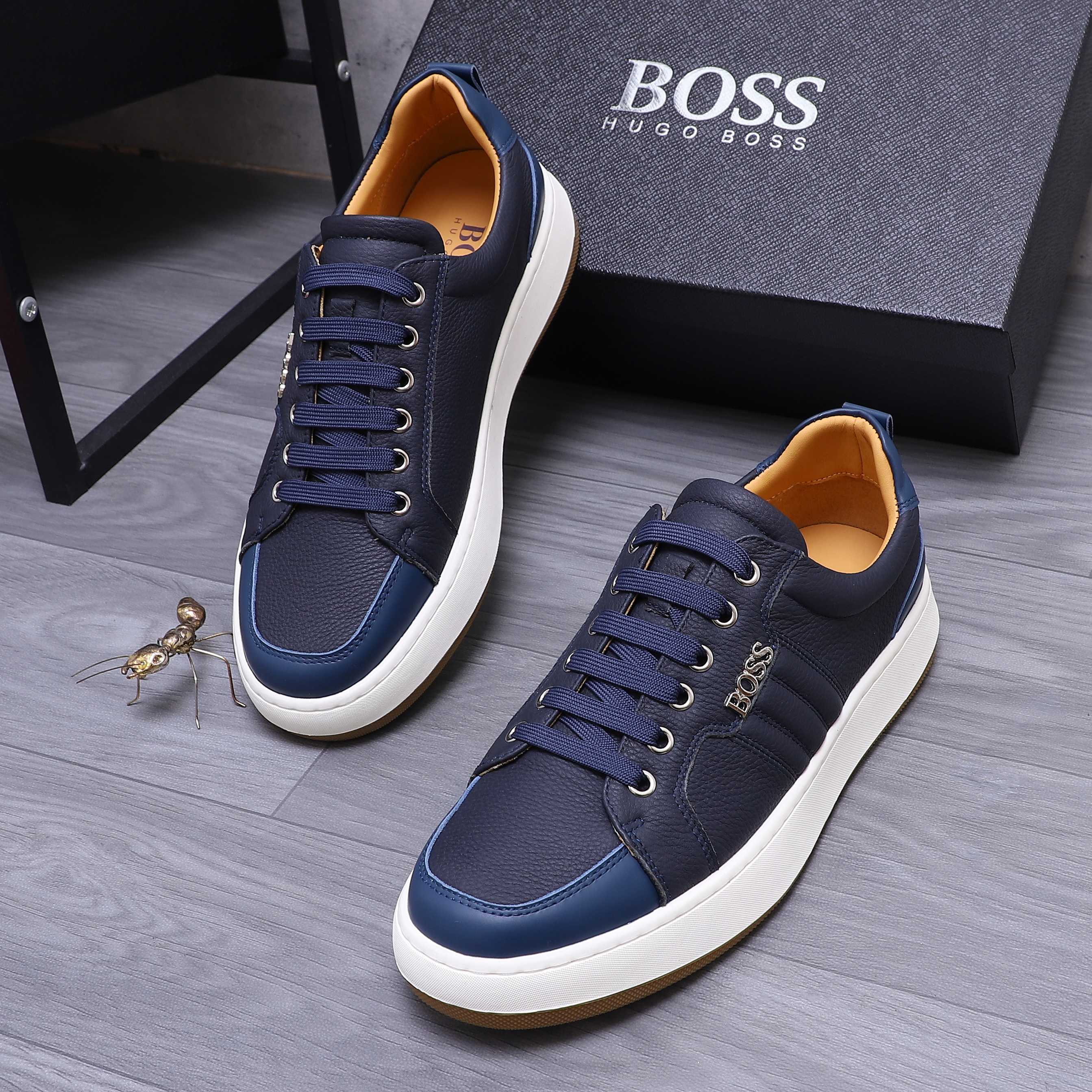Hugo Boss Men's Leather Casual Sneakers, Multiple Colors and Sizes 4 a1745303480170 3834