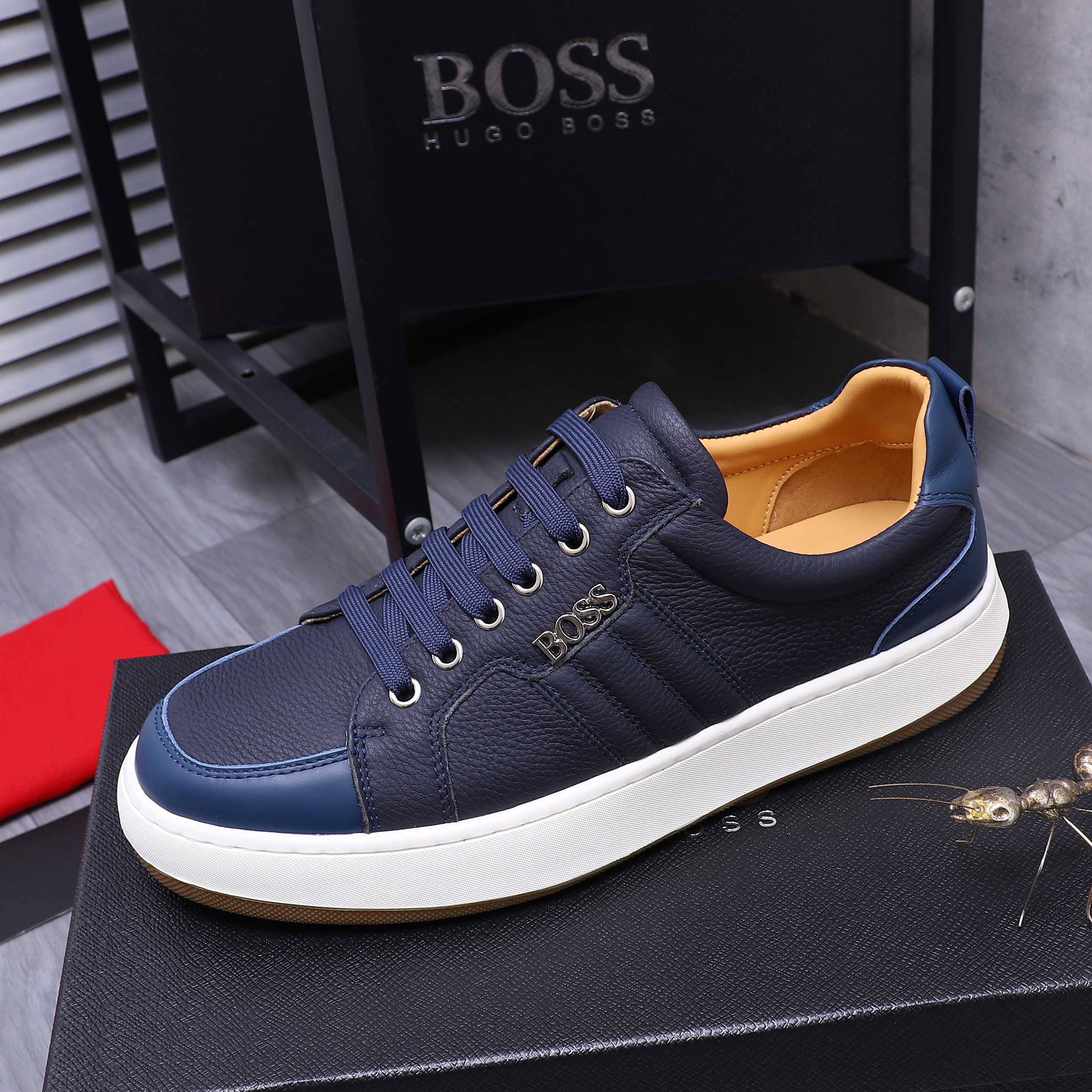 Hugo Boss Men's Leather Casual Sneakers, Multiple Colors and Sizes 6 a1745303480278 7830