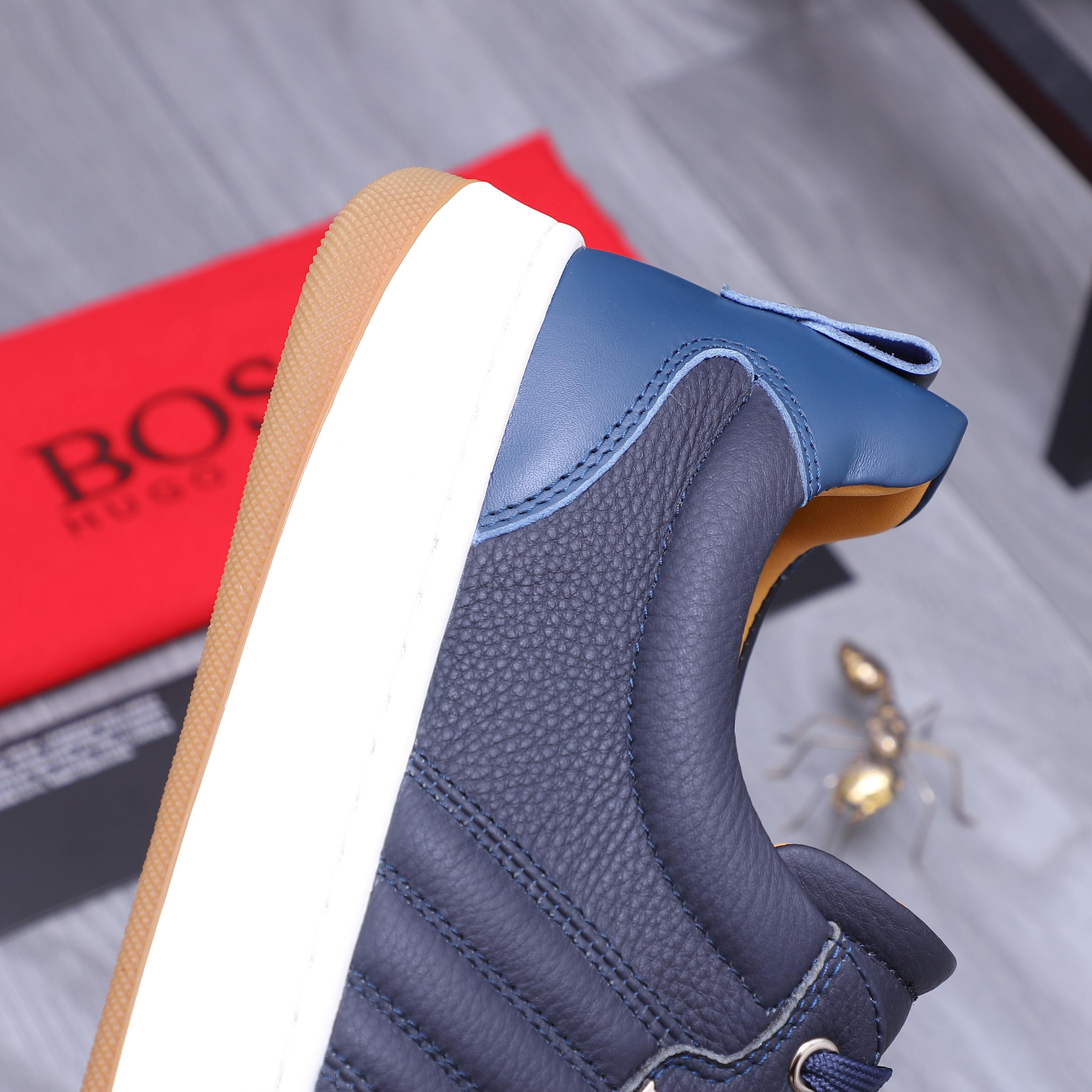 Hugo Boss Men's Leather Casual Sneakers, Multiple Colors and Sizes 10 a1745303482110 4552