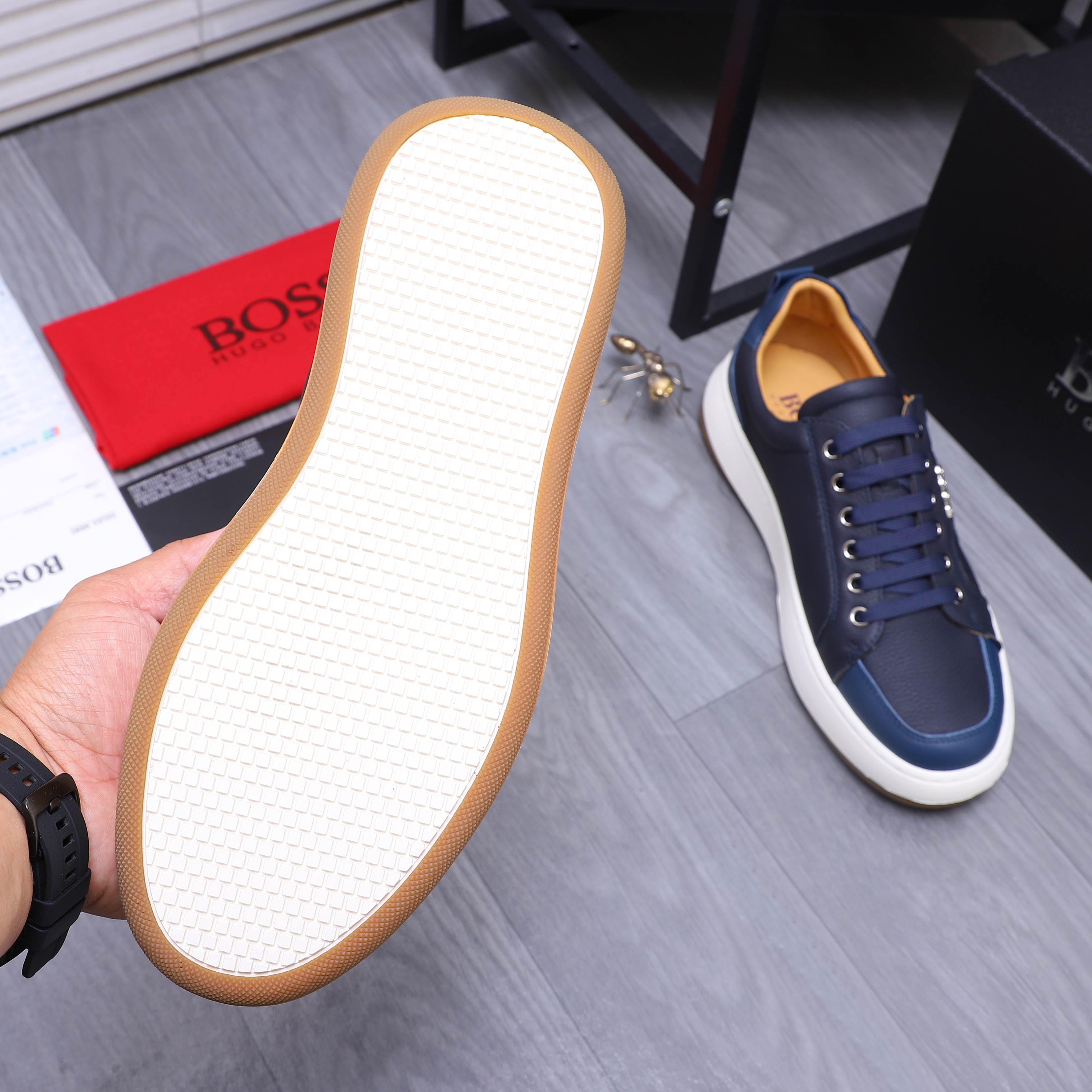 Hugo Boss Men's Leather Casual Sneakers, Multiple Colors and Sizes 8 a1745303482420 3776