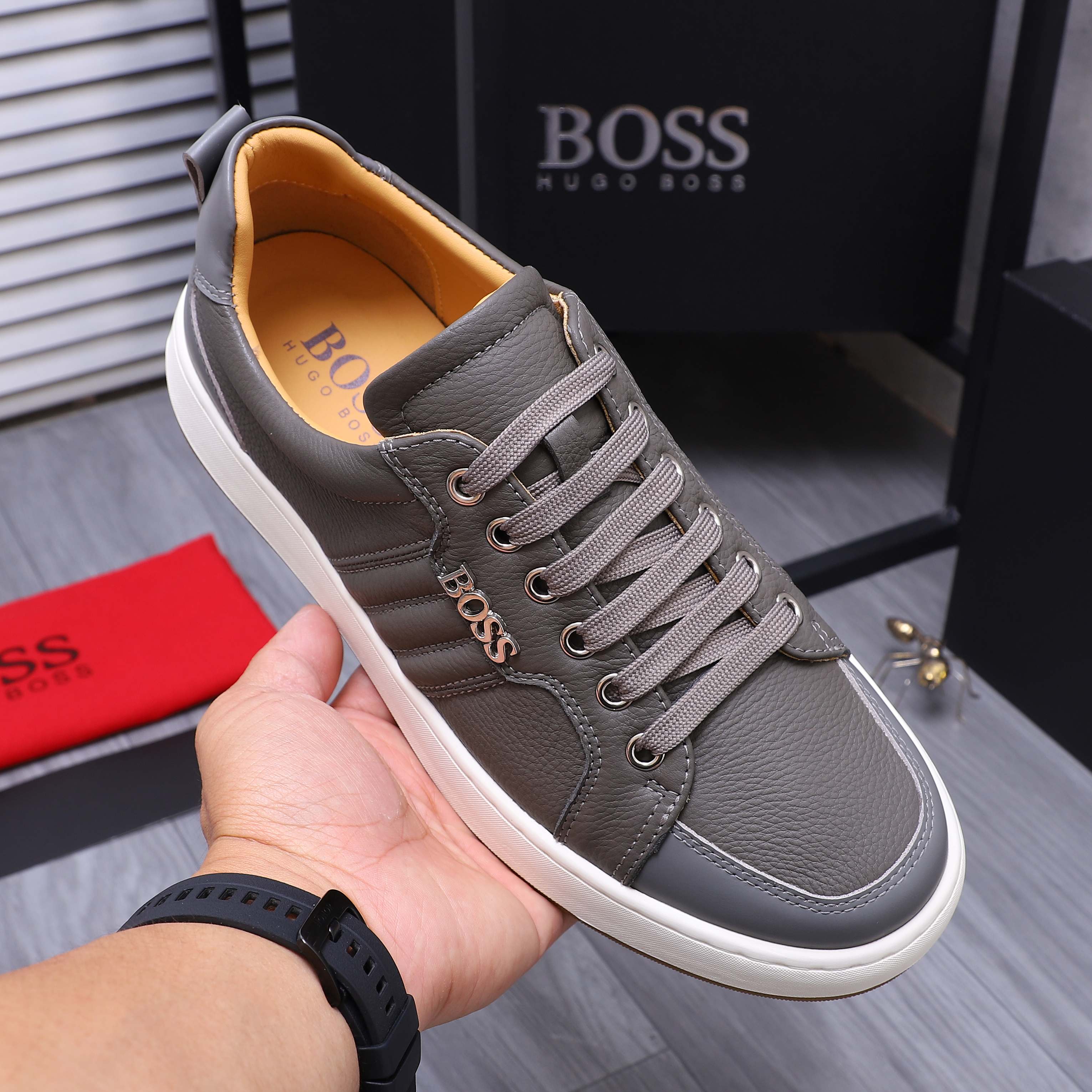 Hugo Boss Men's Leather Casual Sneakers in Multiple Colors and Sizes 7 a1745303623948 8562