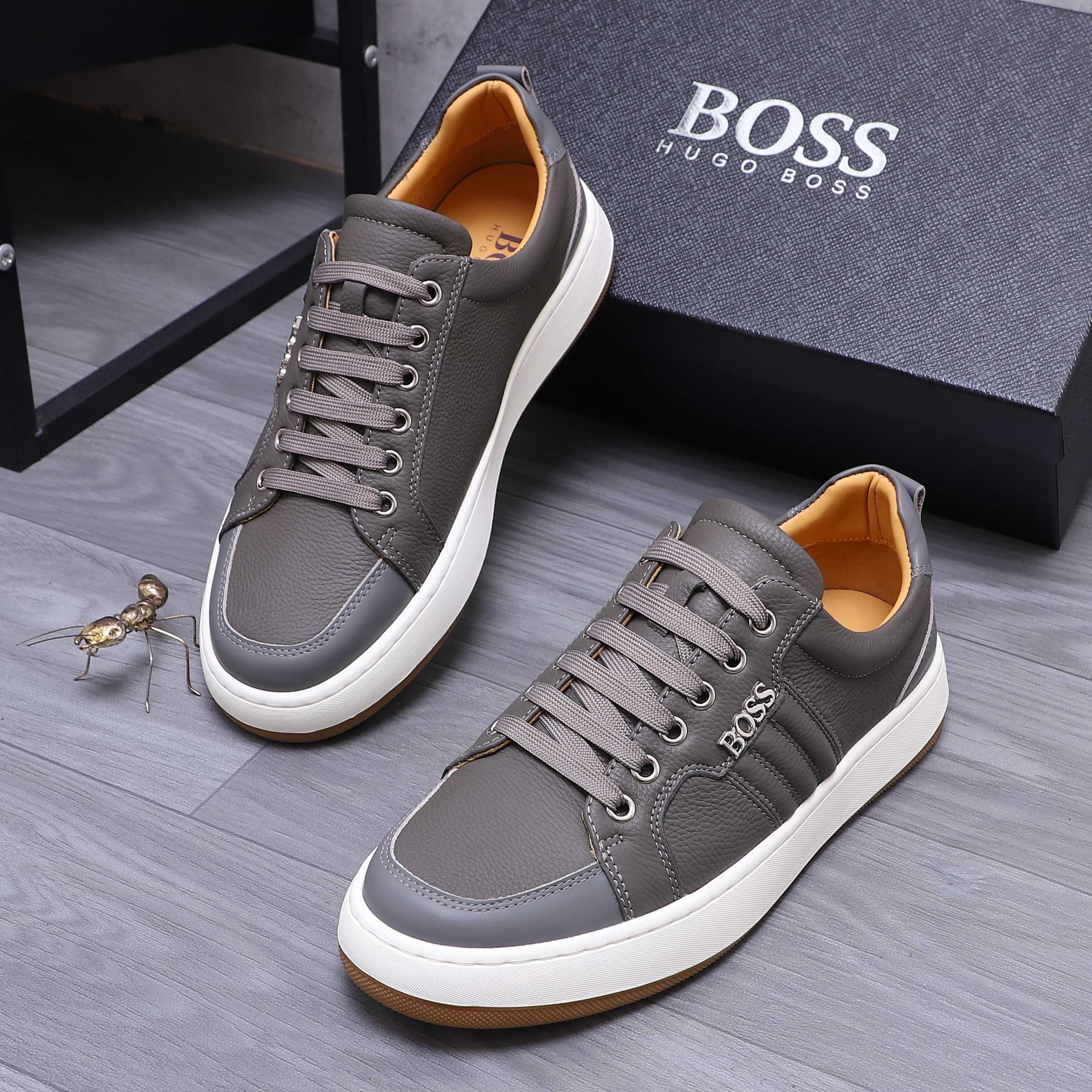 Hugo Boss Men's Leather Casual Sneakers in Multiple Colors and Sizes 4 a1745303625720 1884
