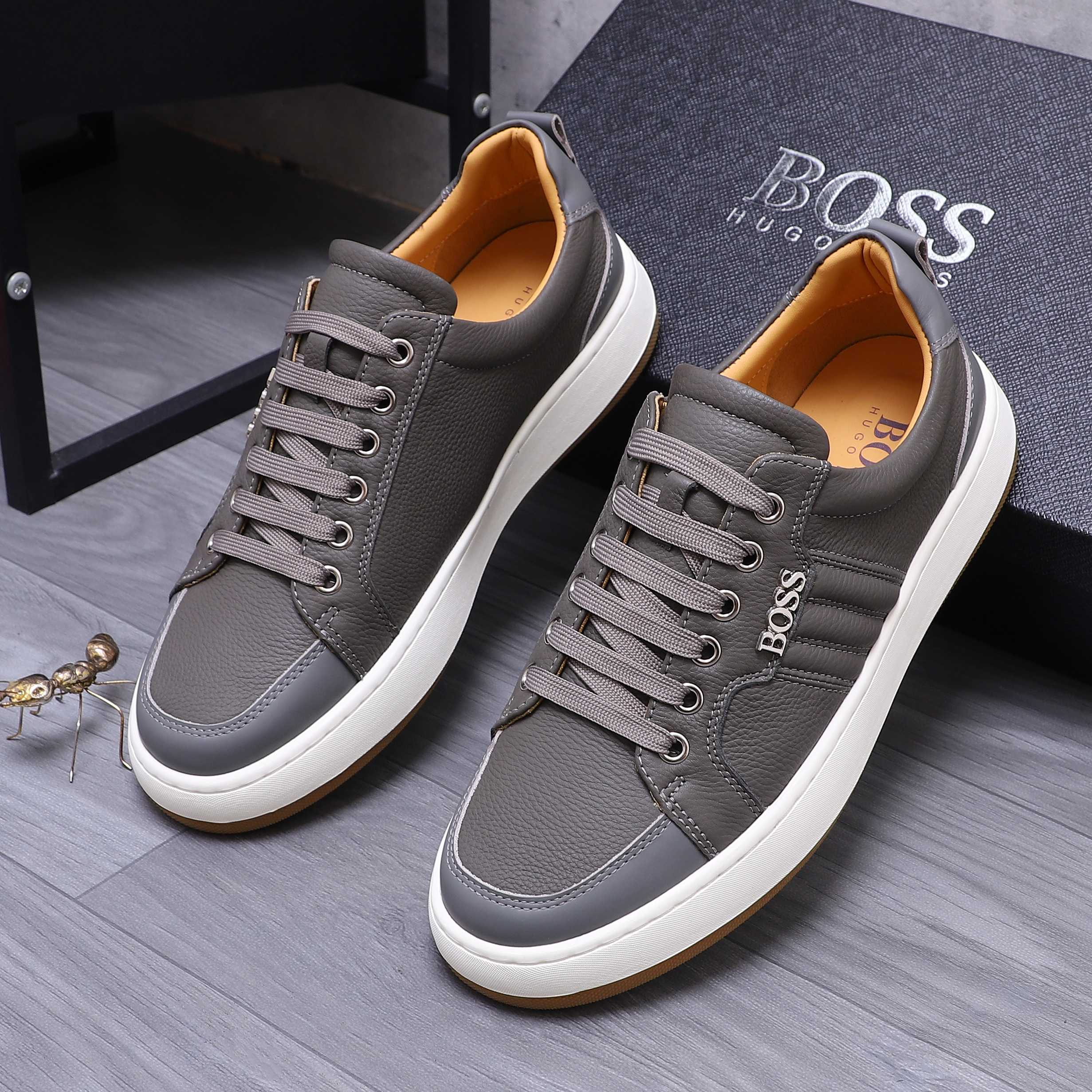 Hugo Boss Men's Leather Casual Sneakers in Multiple Colors and Sizes 3 a1745303625780 6157