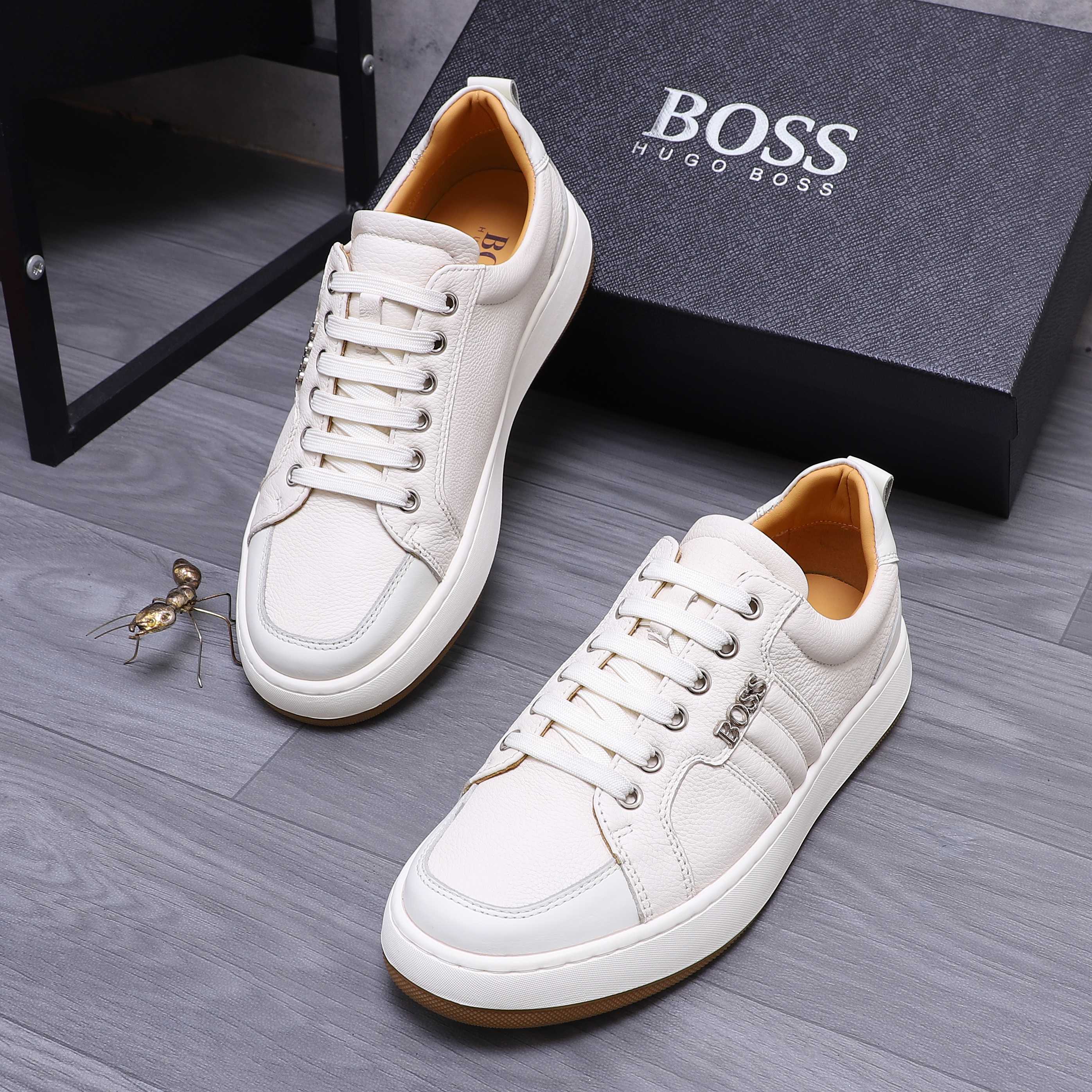 Hugo Boss Men's Leather Casual Sneakers Comfortable Fashion Shoes 4 a1745303771744 1017