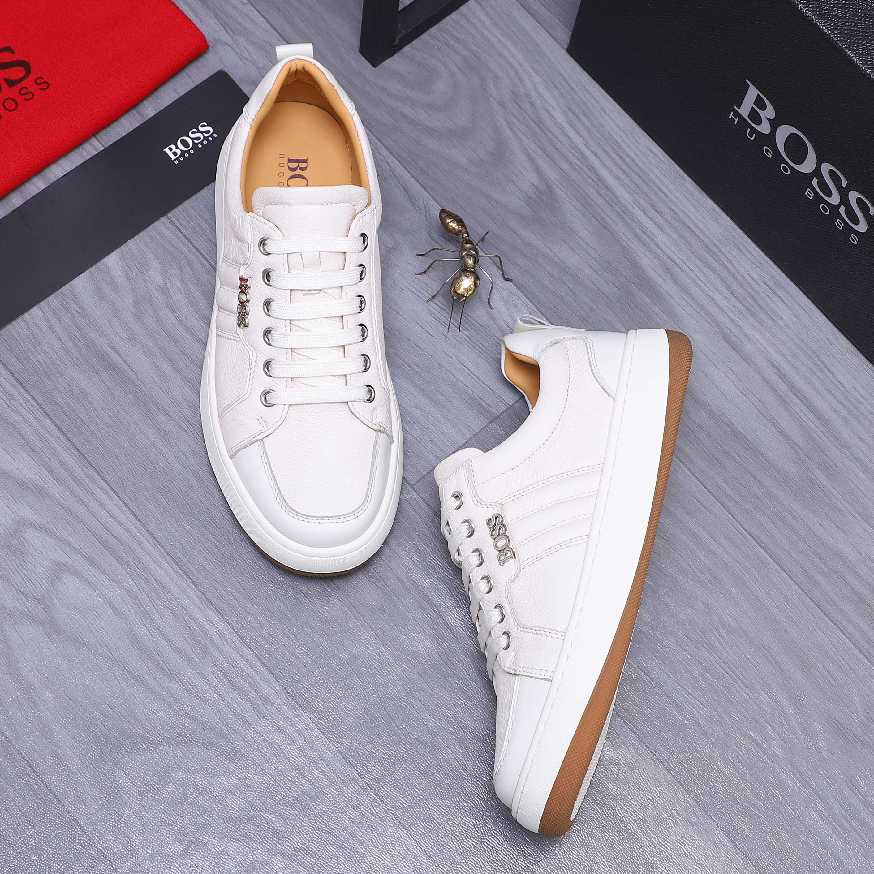 Hugo Boss Men's Leather Casual Sneakers Comfortable Fashion Shoes 5 a1745303772237 2245