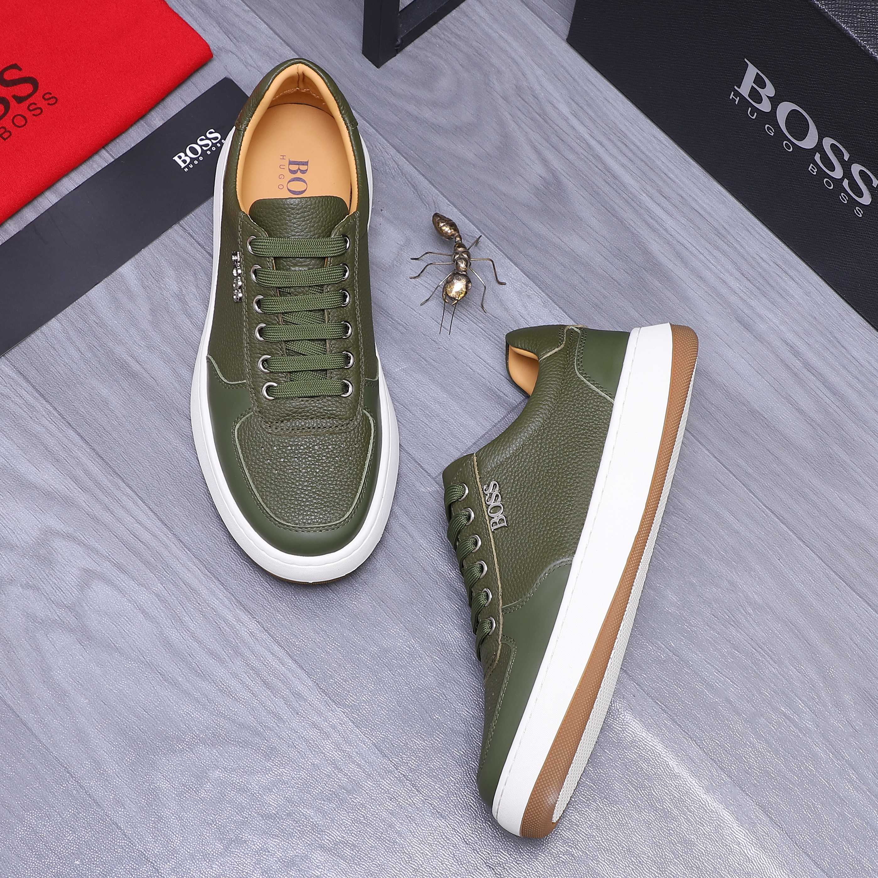 Hugo Boss Men's Leather Casual Sneakers - Stylish Comfort and Quality 5 a1745303959234 1303
