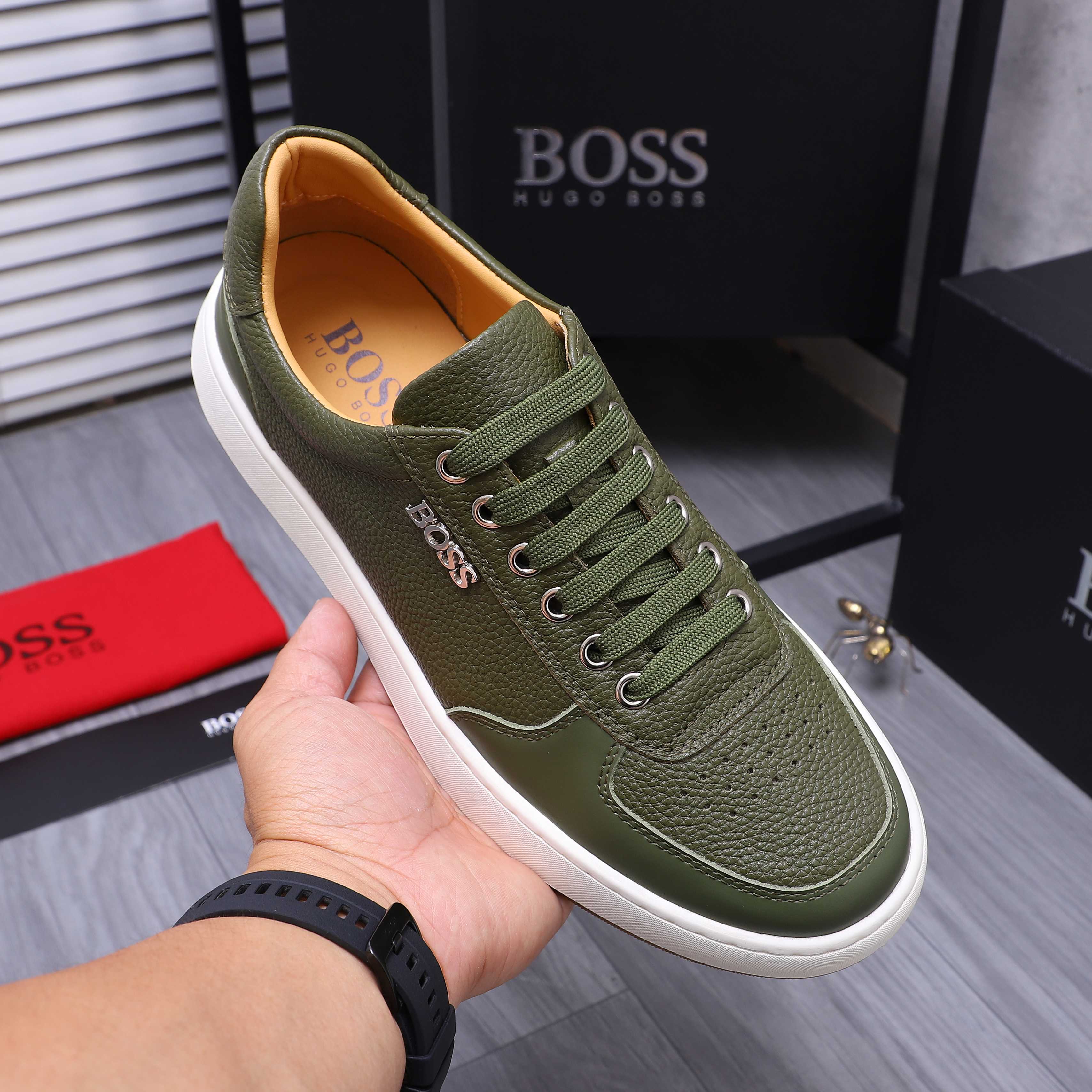 Hugo Boss Men's Leather Casual Sneakers - Stylish Comfort and Quality 7 a1745303961820 2261