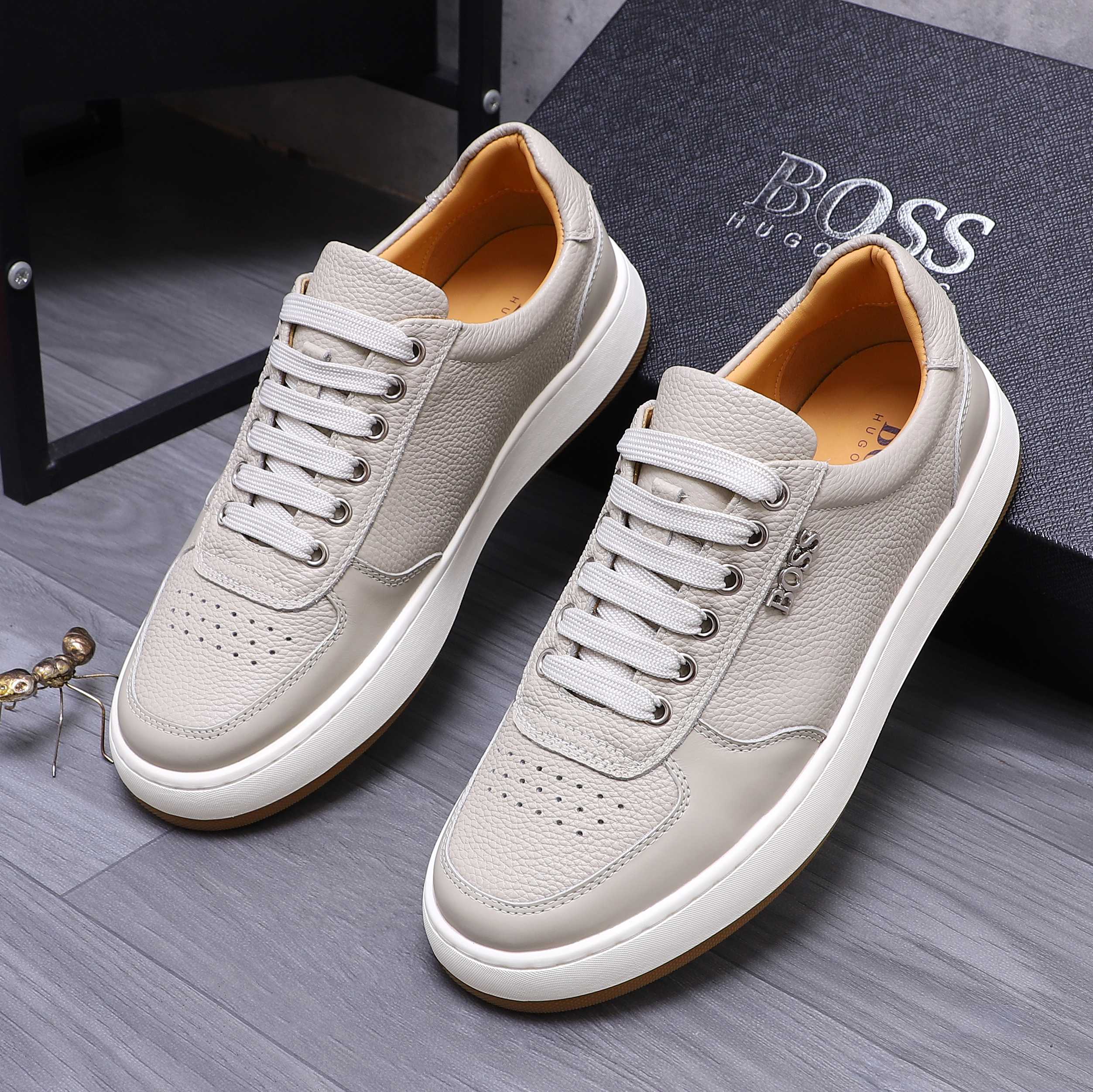 Hugo Boss Men's Leather Casual Sneakers - Stylish Comfort, Sizes 38-45 3 a1745304089808 7815