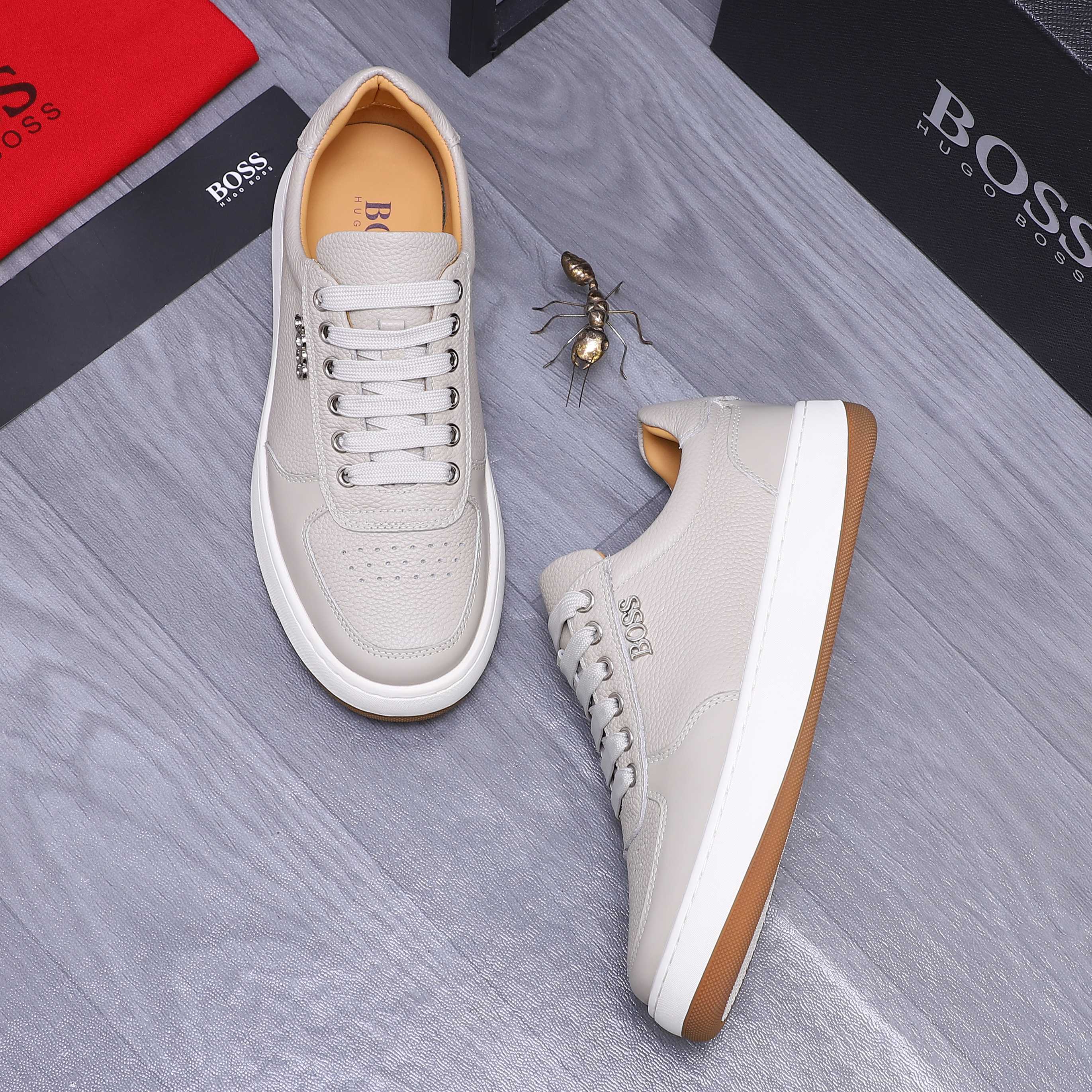 Hugo Boss Men's Leather Casual Sneakers - Stylish Comfort, Sizes 38-45 5 a1745304090066 5741