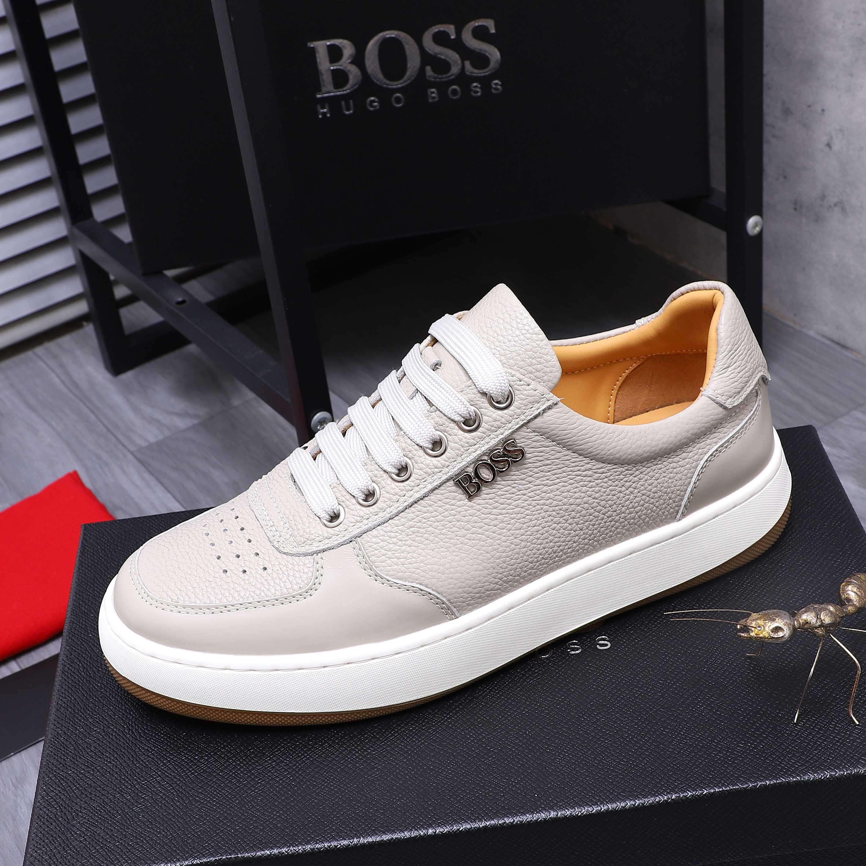 Hugo Boss Men's Leather Casual Sneakers - Stylish Comfort, Sizes 38-45 6 a1745304090241 8426
