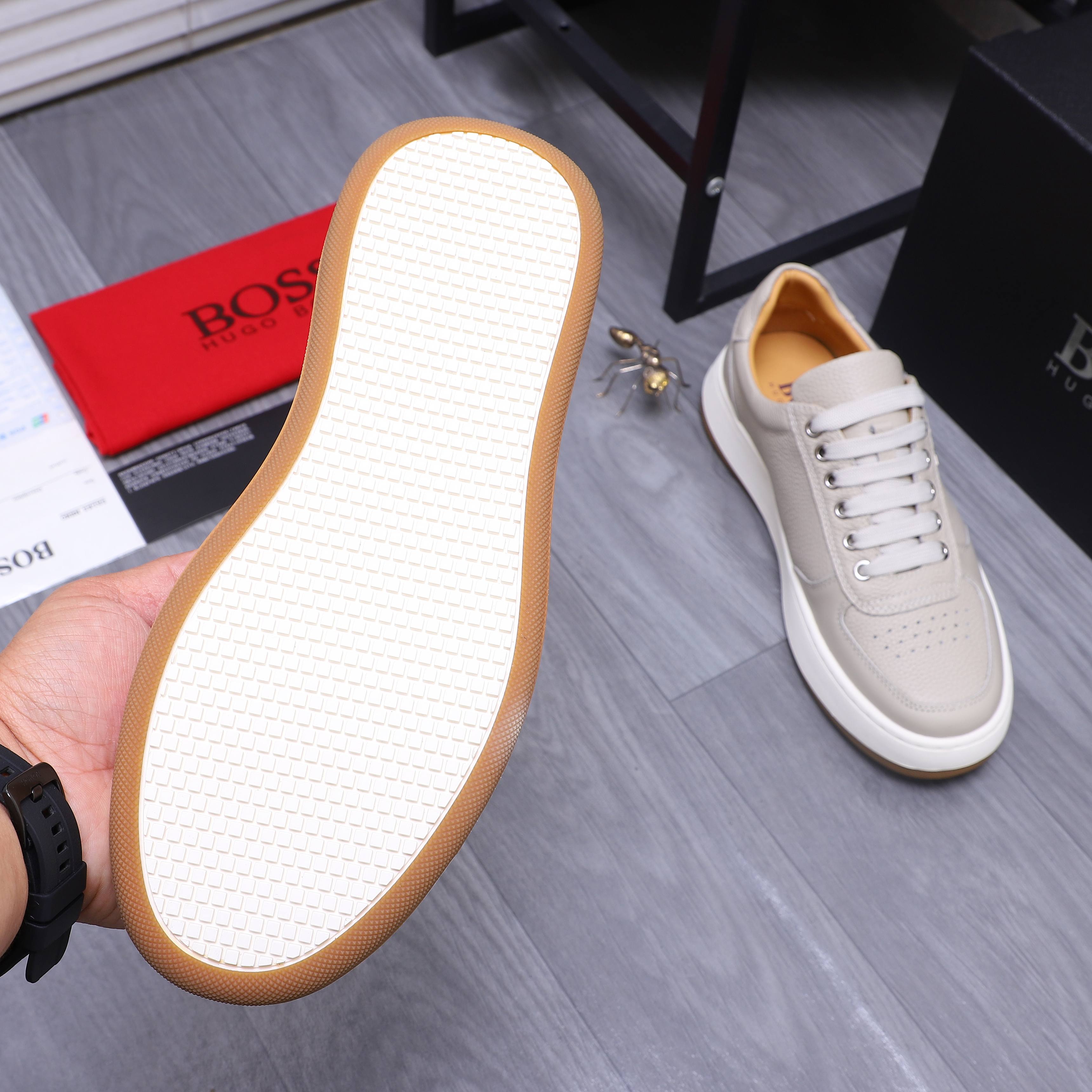 Hugo Boss Men's Leather Casual Sneakers - Stylish Comfort, Sizes 38-45 8 a1745304091982 6863