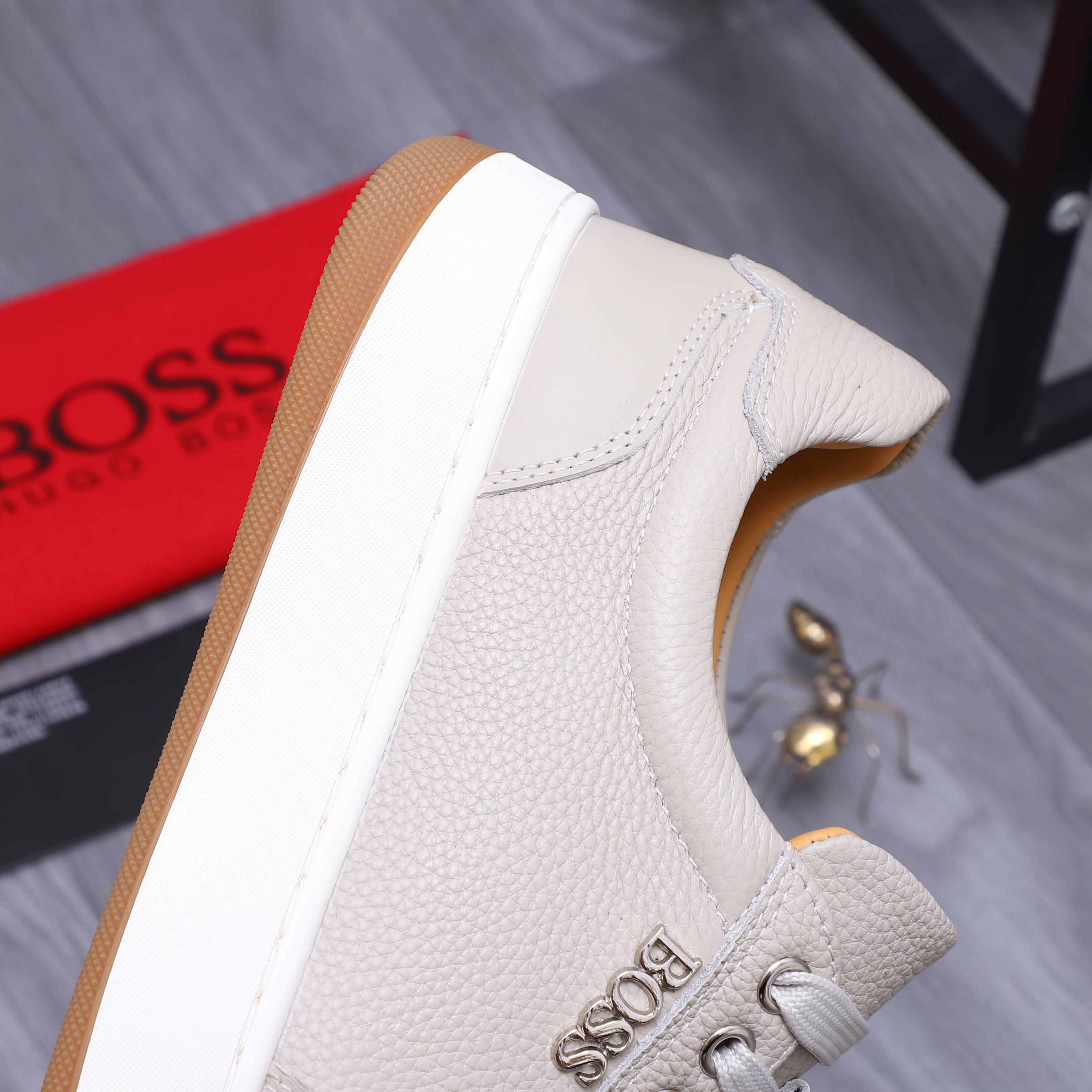 Hugo Boss Men's Leather Casual Sneakers - Stylish Comfort, Sizes 38-45 10 a1745304118683 0814