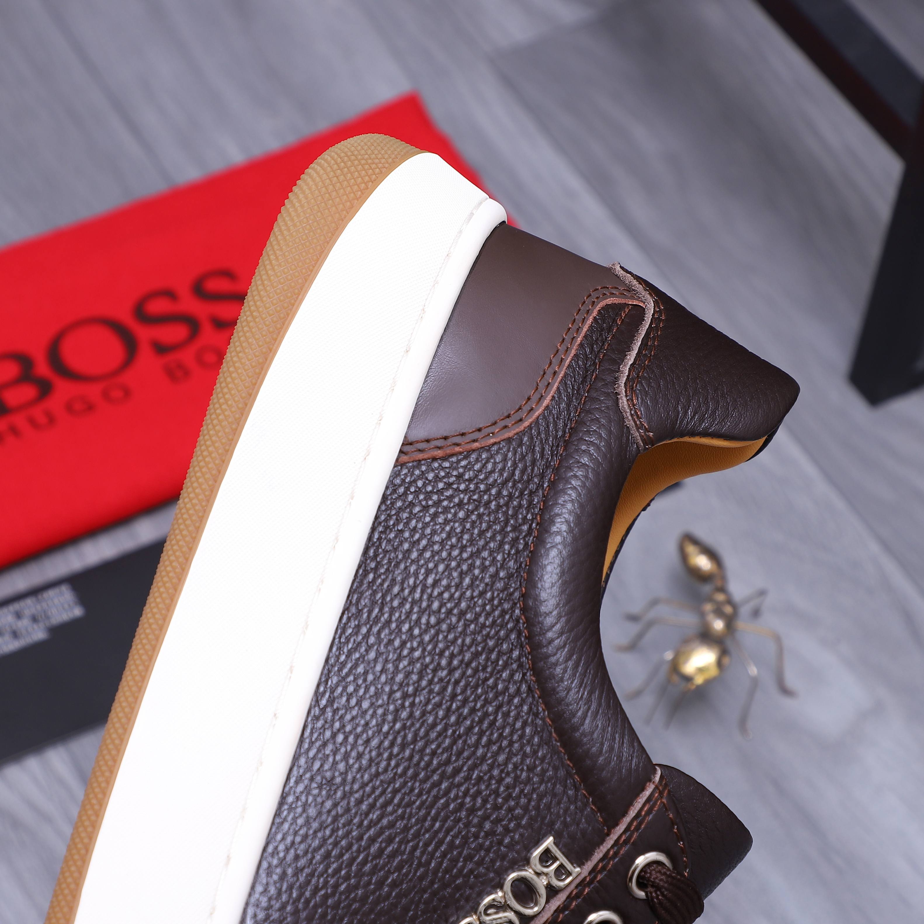 Hugo Boss Men's Leather Casual Sneakers - Stylish Comfort, Sizes 38-45 10 a1745304260843 4511