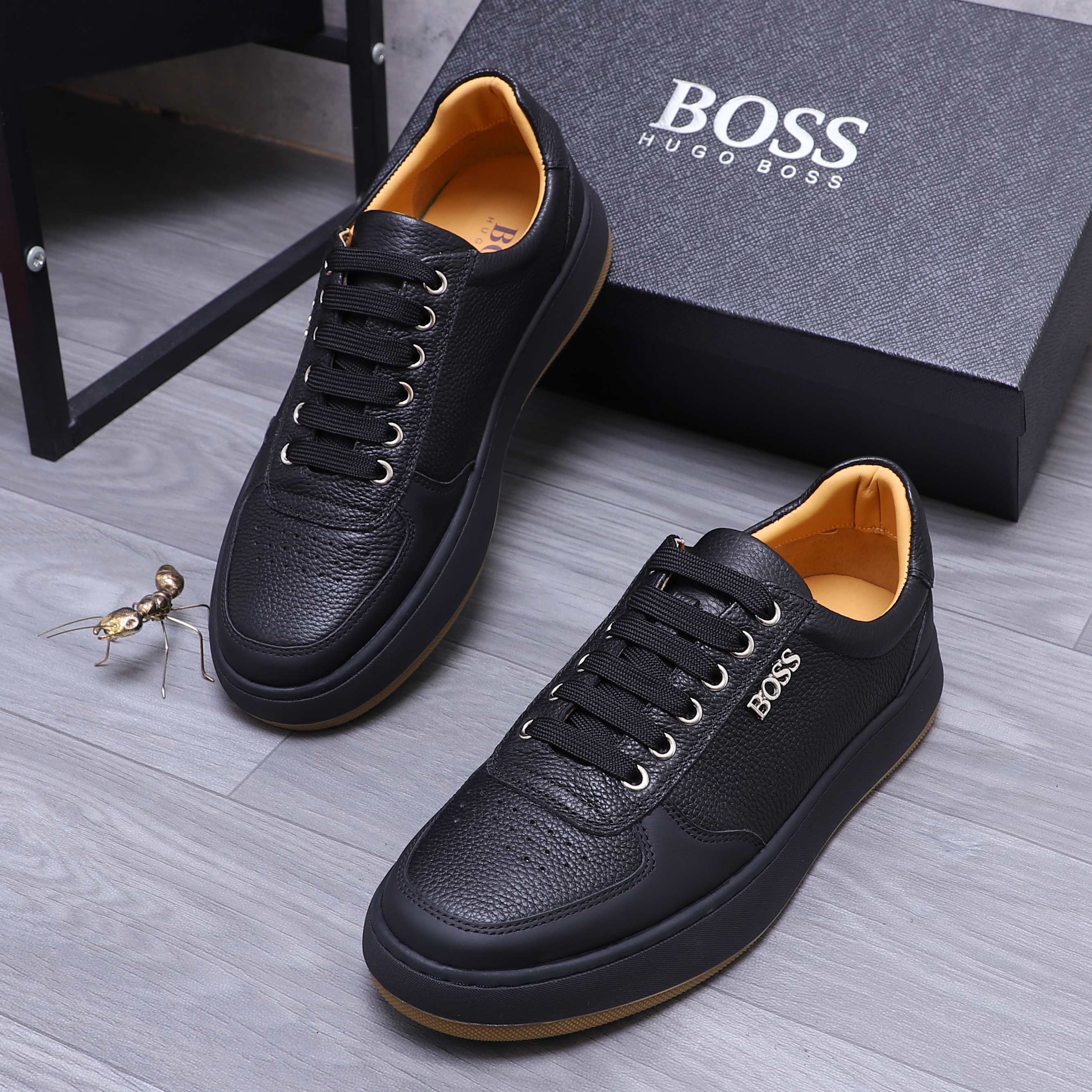 Hugo Boss Men's Leather Casual Sneakers - Stylish Comfort, Sizes 38-45 4 a1745304655938 5572