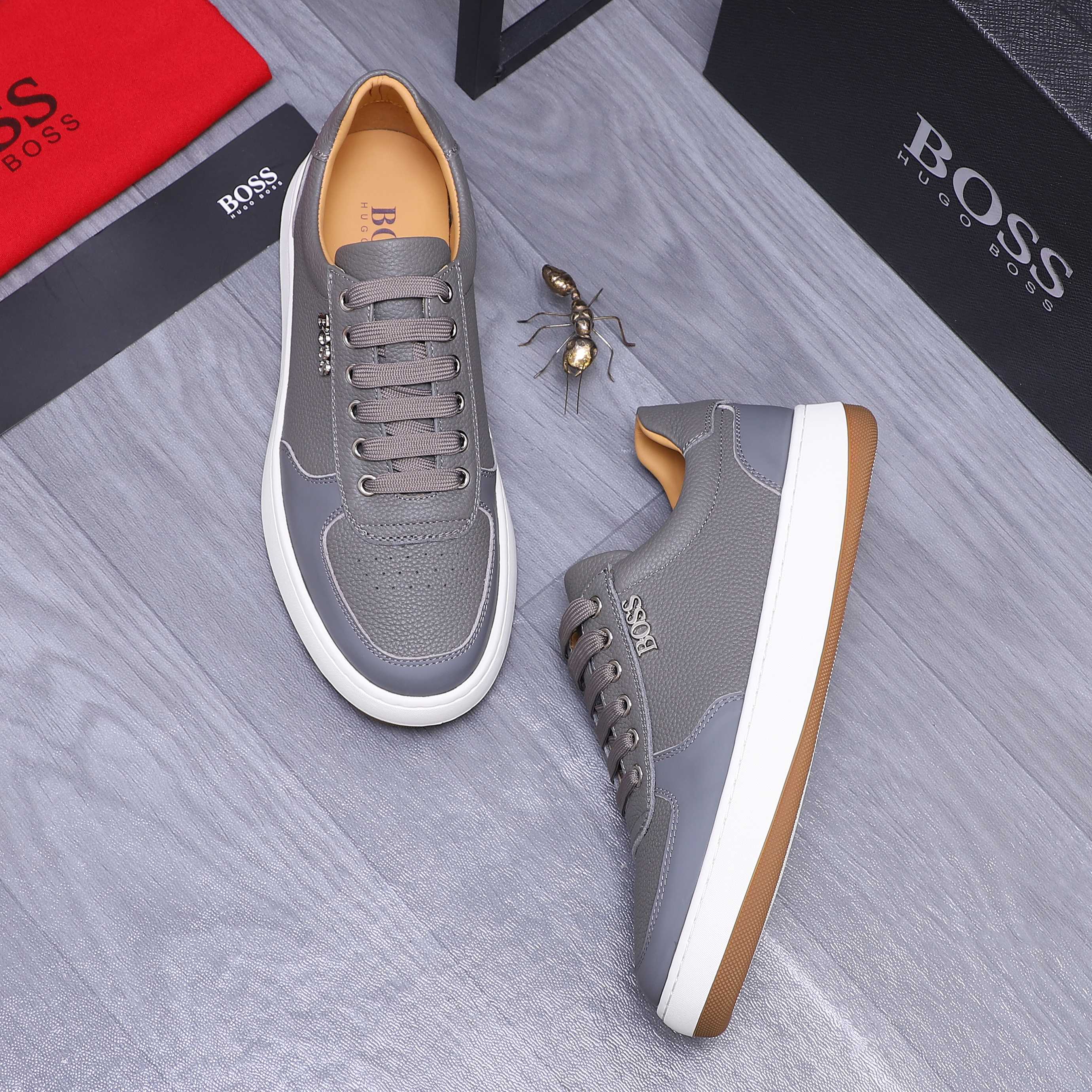 Hugo Boss Men's Leather Casual Sneakers, Comfortable & Stylish Shoes 5 a1745304894037 1766