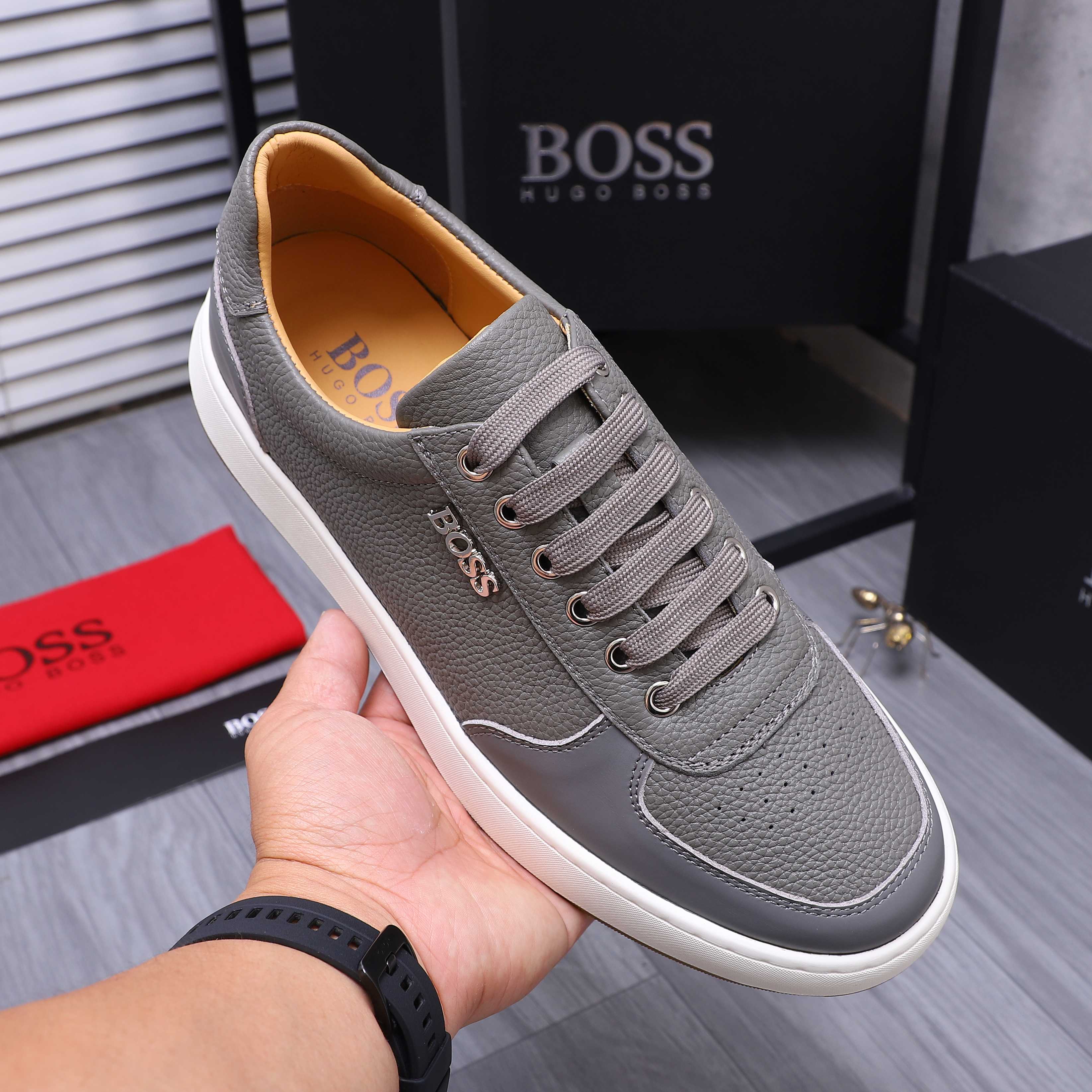 Hugo Boss Men's Leather Casual Sneakers, Comfortable & Stylish Shoes 7 a1745304896569 5131