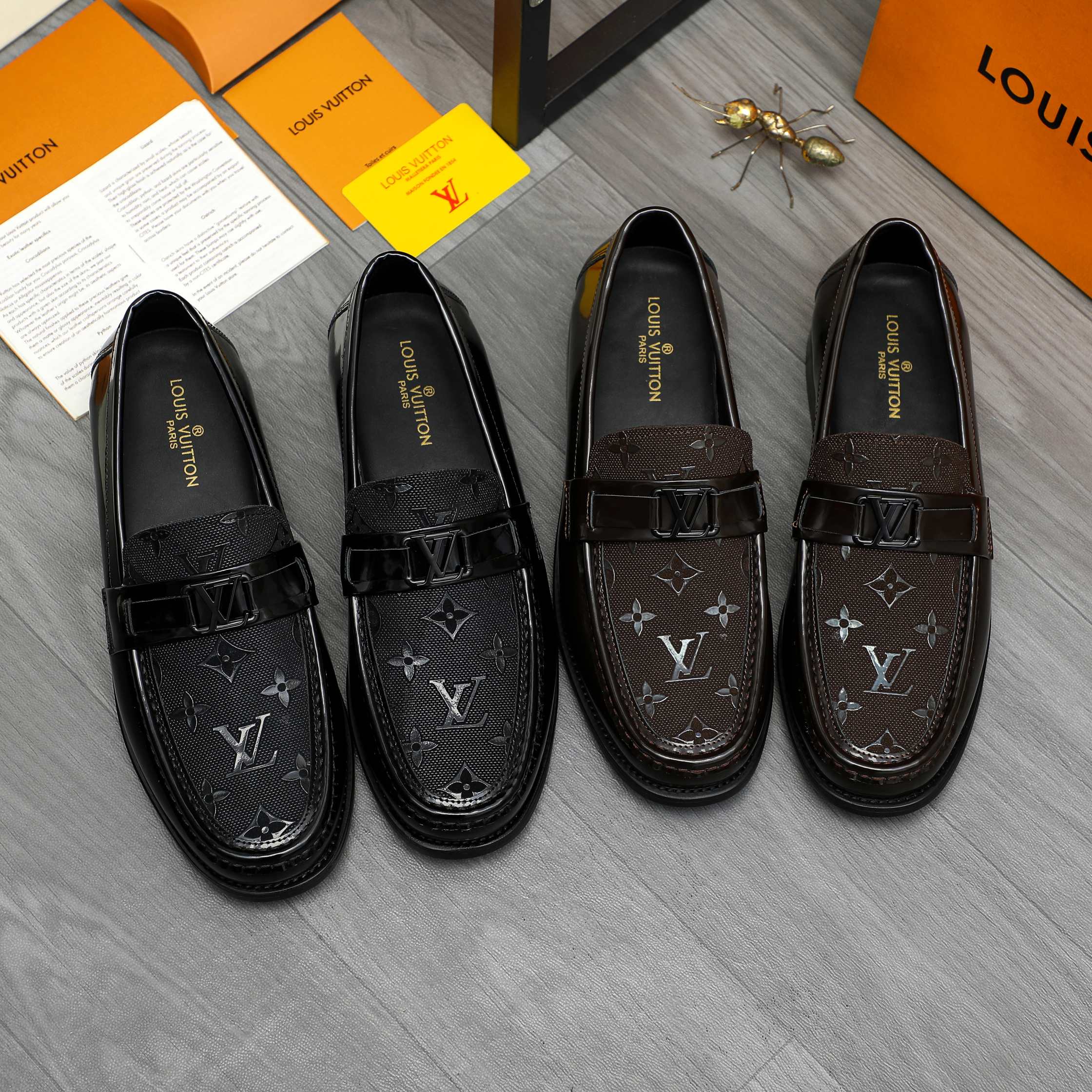LV : 39-45 45 Louis Vuitton Scarpe in pelle Scarpe pelle