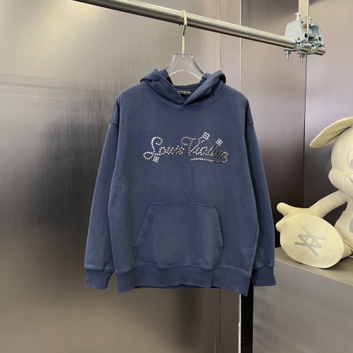 Louis Vuitton Vintage Style Hoodie, 430g Washed Cotton, Unisex Design