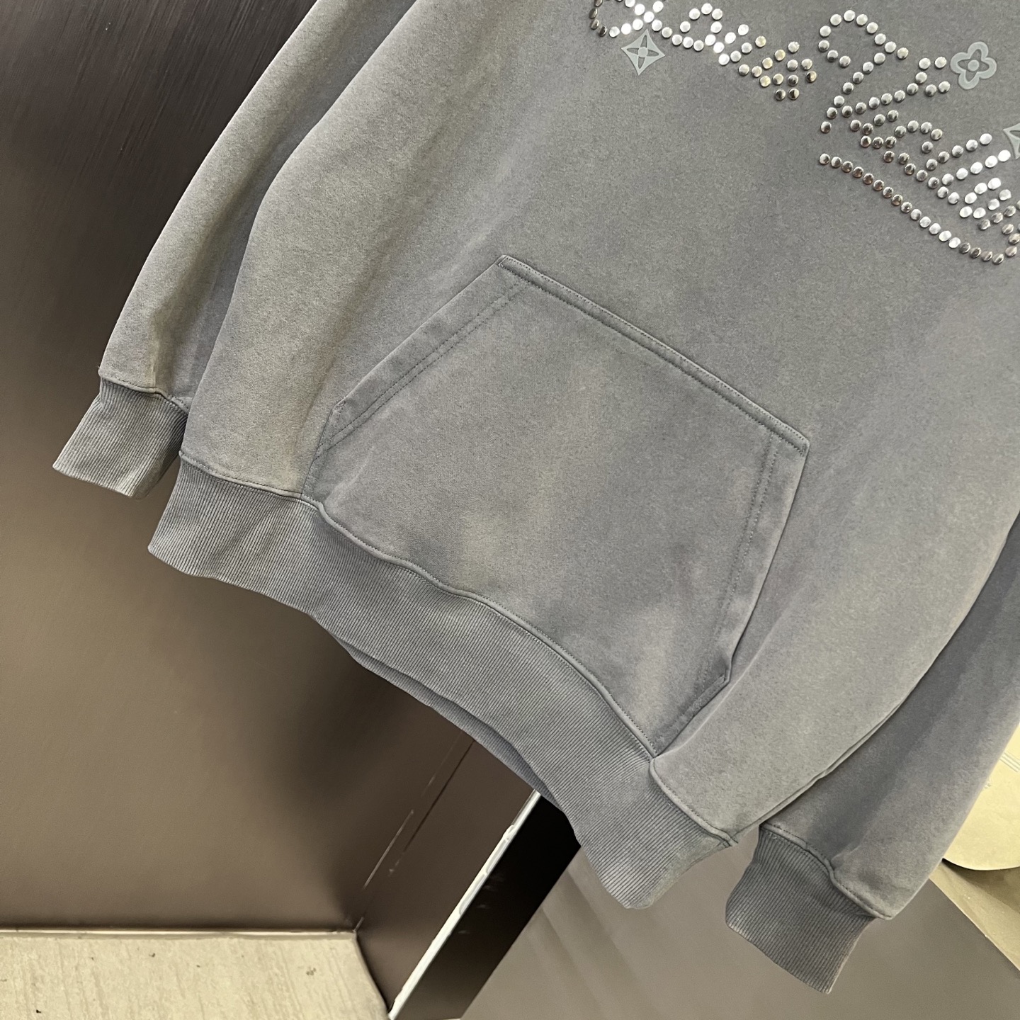 Louis Vuitton Vintage Style Rhinestone Logo Hoodie - Unisex, Relaxed Fit 8 i1754148454357 8980 0 7