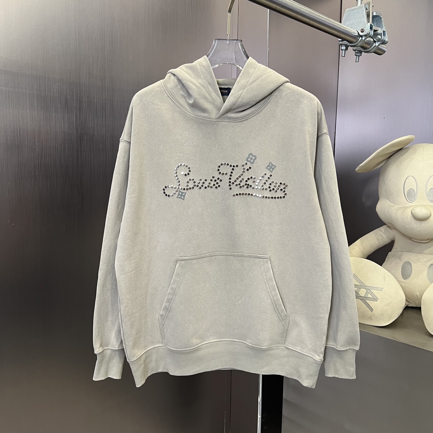 Louis Vuitton Vintage Hoodie met Logo - Comfortabele Unisex Pasvorm