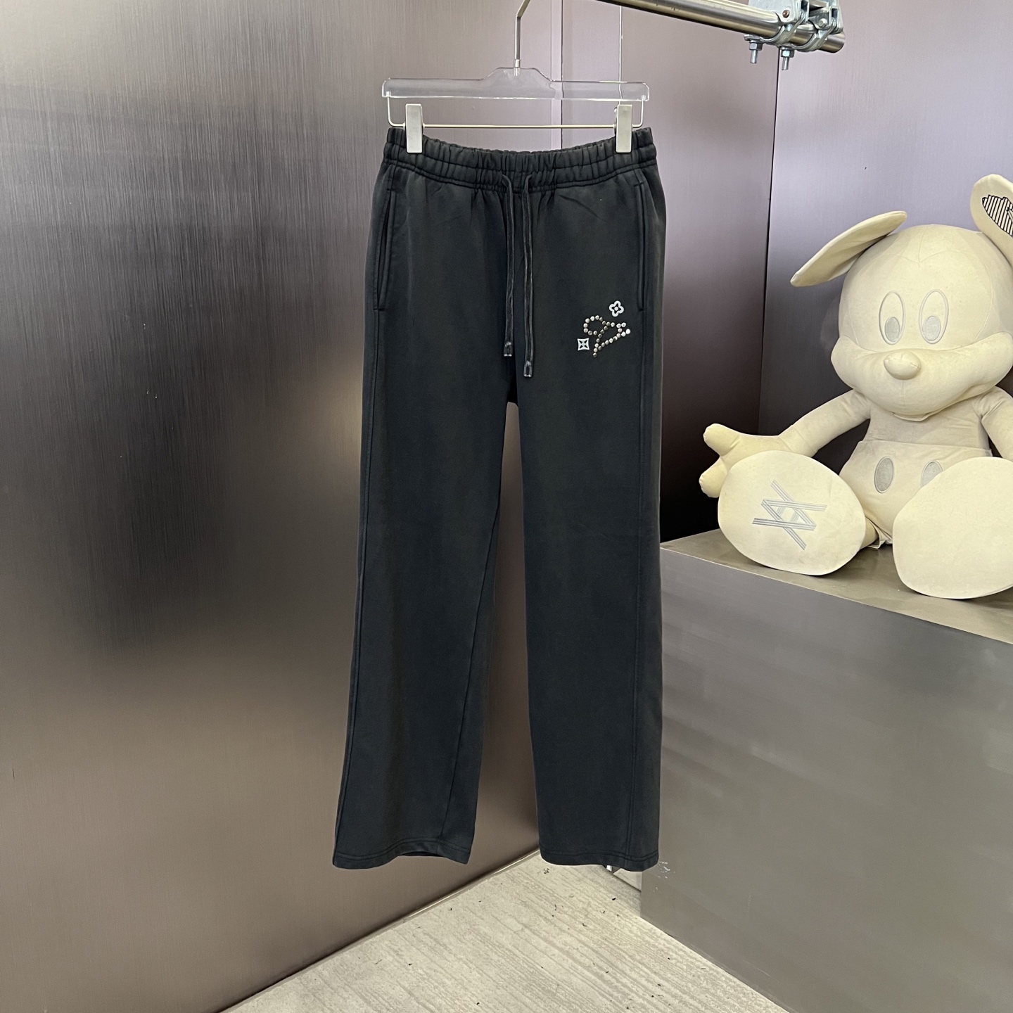 Louis Vuitton Vintage Style Sweatpants, 430g Cotton Fabric, Unisex, Multiple Colors