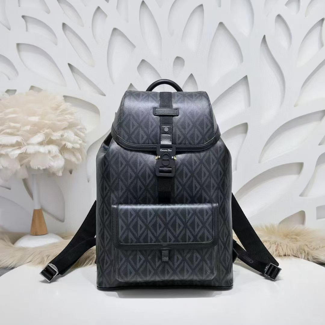 Dior Oblique Backpack Grey Standard everyday