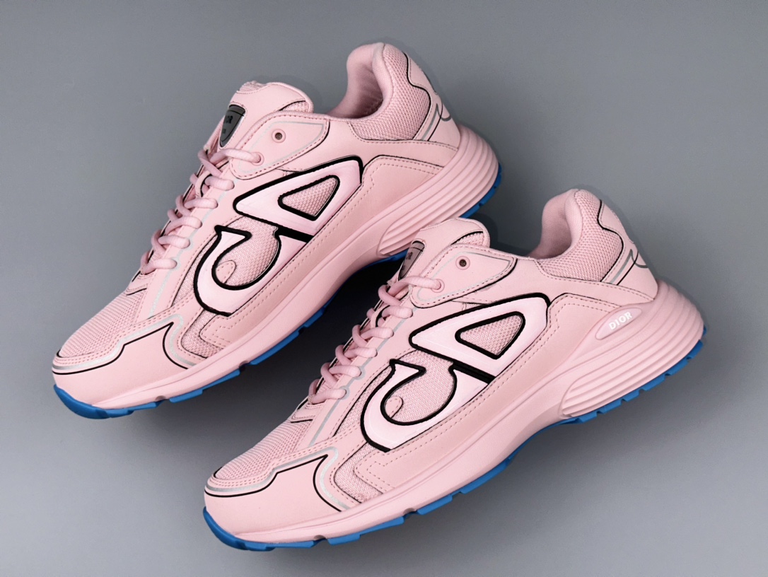 Dior B30 Pink Sneakers Matte Materials Two-Tone Sole,Size 36-47 Top Quality 3 i1714152038 8458 0
