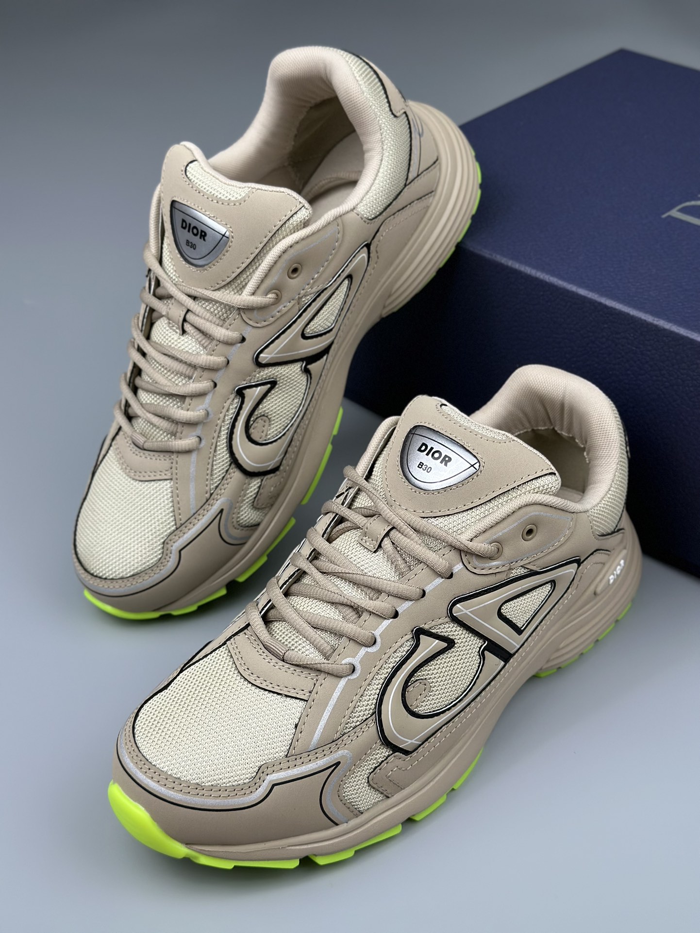 Dior B30 Two-Tone Sneakers - Matte Materials, Top Quality, Size 36-47 6 i1714152641 9838 5