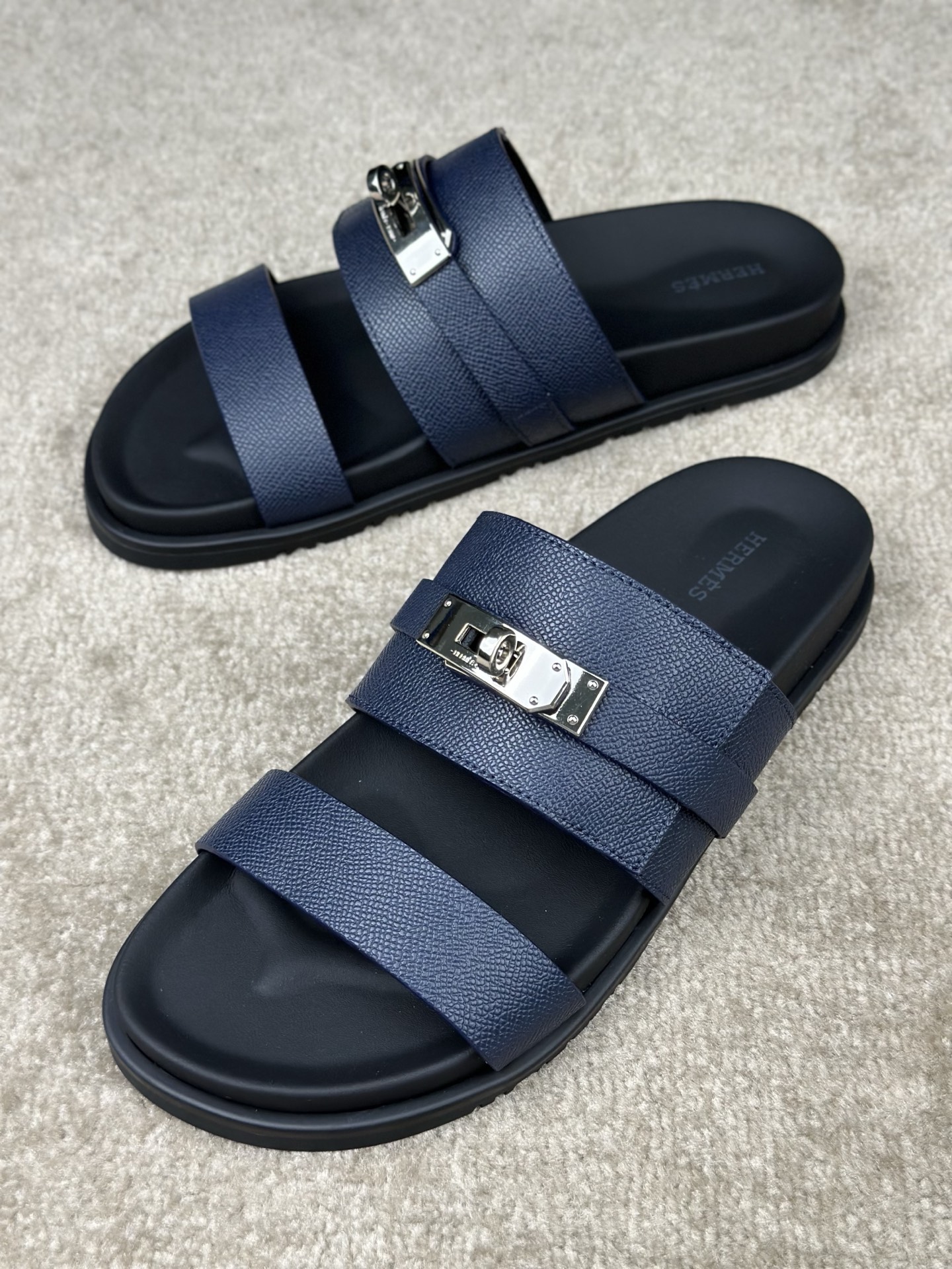 Hermes Jackson Sandals - Stylish Leather Slides with Iconic Kelly Buckle 6 i1741413221597 2970 0 5