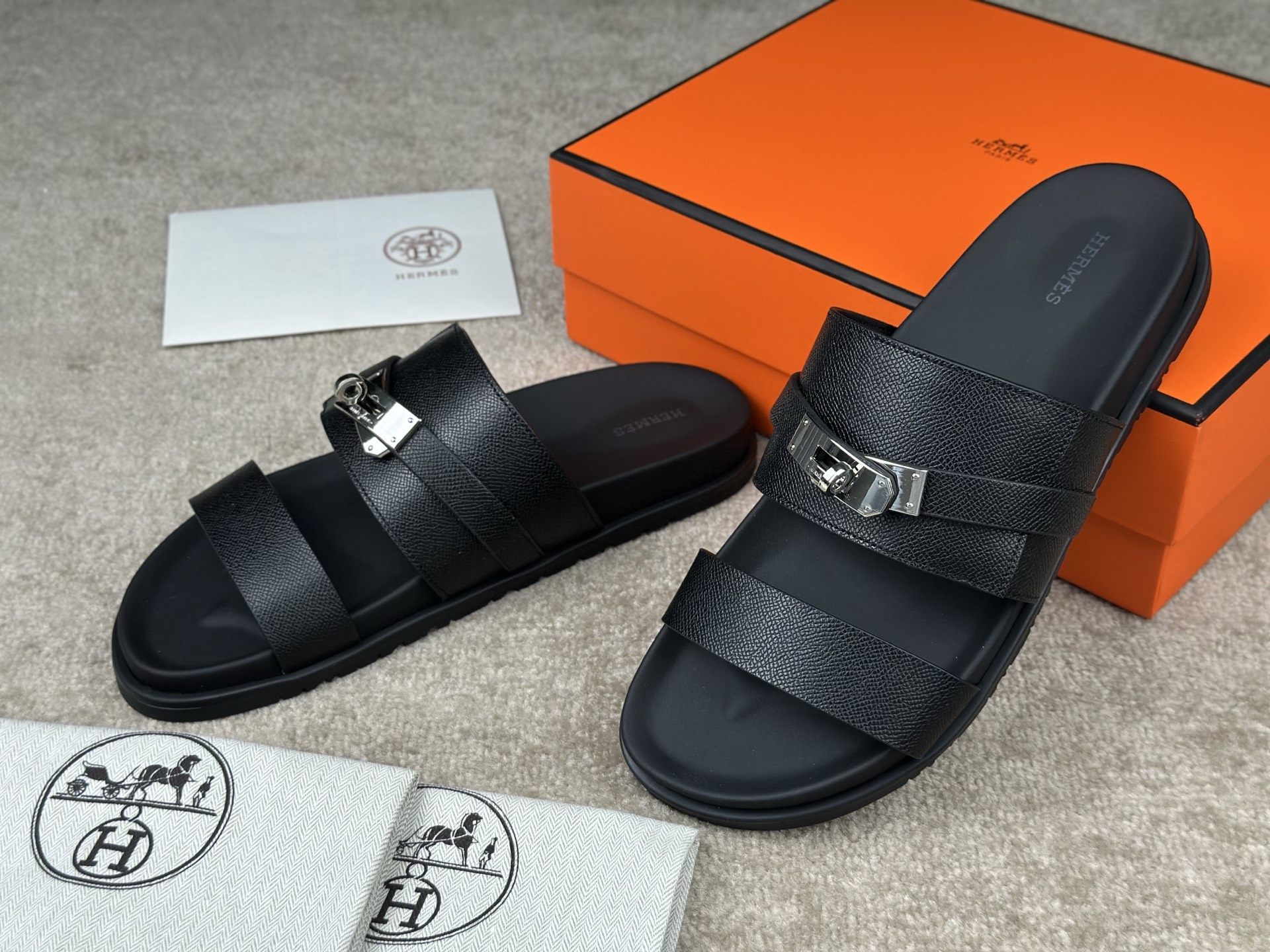 Hermès Jackson Sandals - Premium Leather, Stylish Summer Slides, Sizes 38-47 4 i1741413457890 3465 0 1