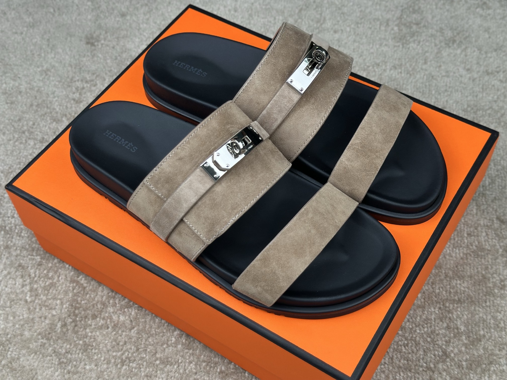 Hermès Jackson Suede Sandals | New Arrivals | Premium Quality 3 i1741413658462 816 0 3