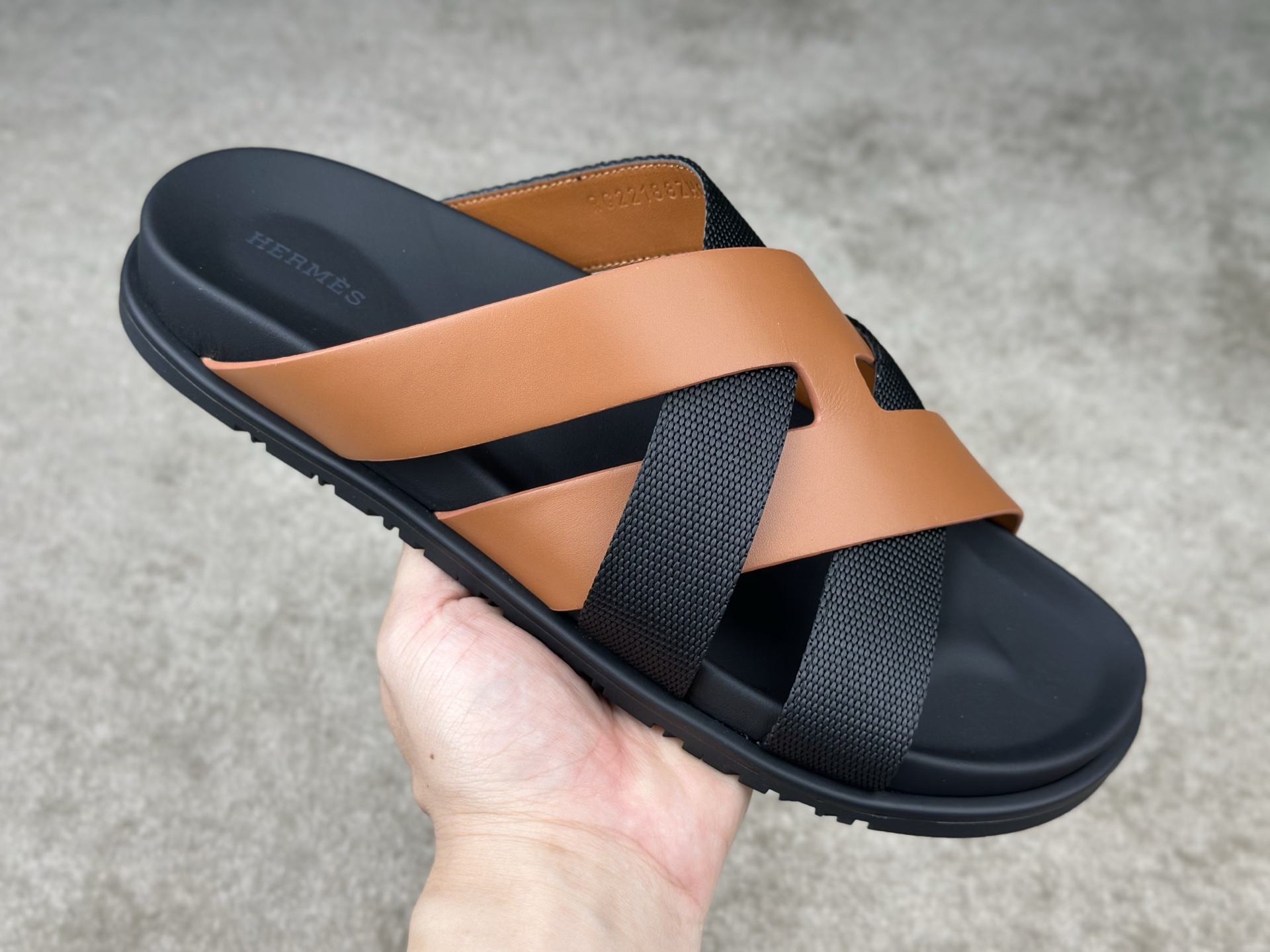 Hermès Kazimir Sandal, Luxury Leather and Fabric Slides for Men, Sizes 38-47 4 i1741413857641 7078 0 5